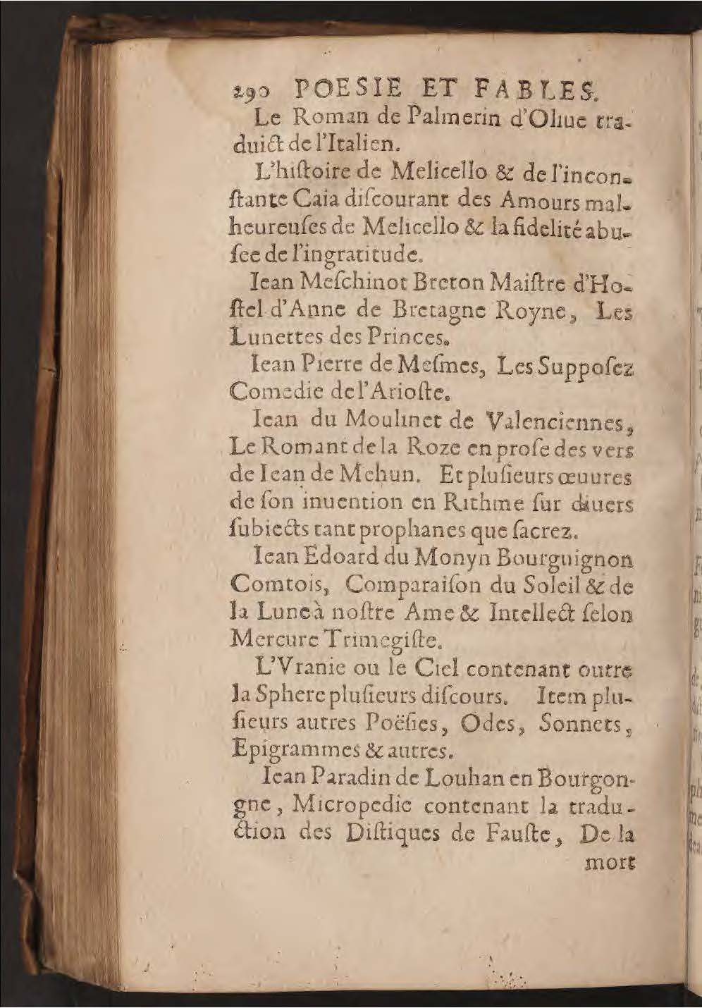 1602 - François Jacquin - Trésor des bons esprits français - BnF Arsenal