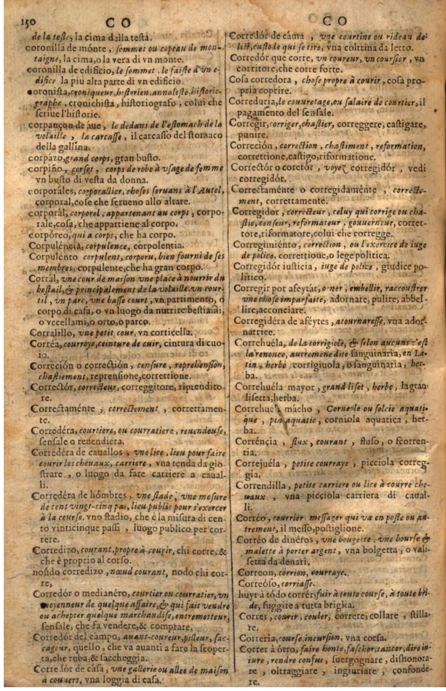 1644 - Jacques Crespin - Trésor des trois langues - Passau