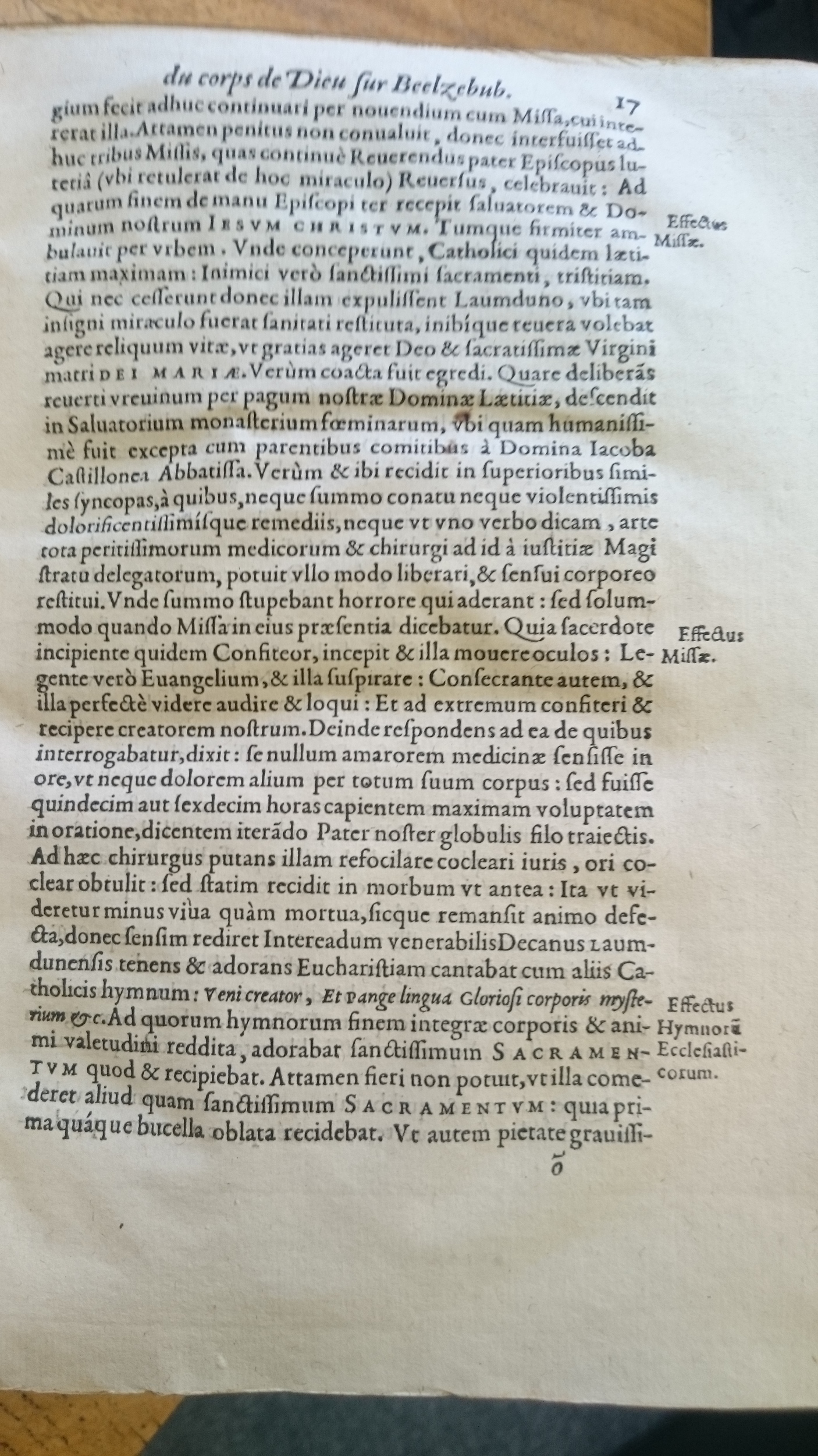 1578 - Nicolas Chesneau - Trésor et entière histoire de la triomphante victoire du corps de Dieu sur l’esprit malin - Douai Quincy 1578 - Nicolas Chesneau - Trésor et entière histoire de la triomphante victoire du corps de Dieu sur l’esprit malin - Douai Quincy