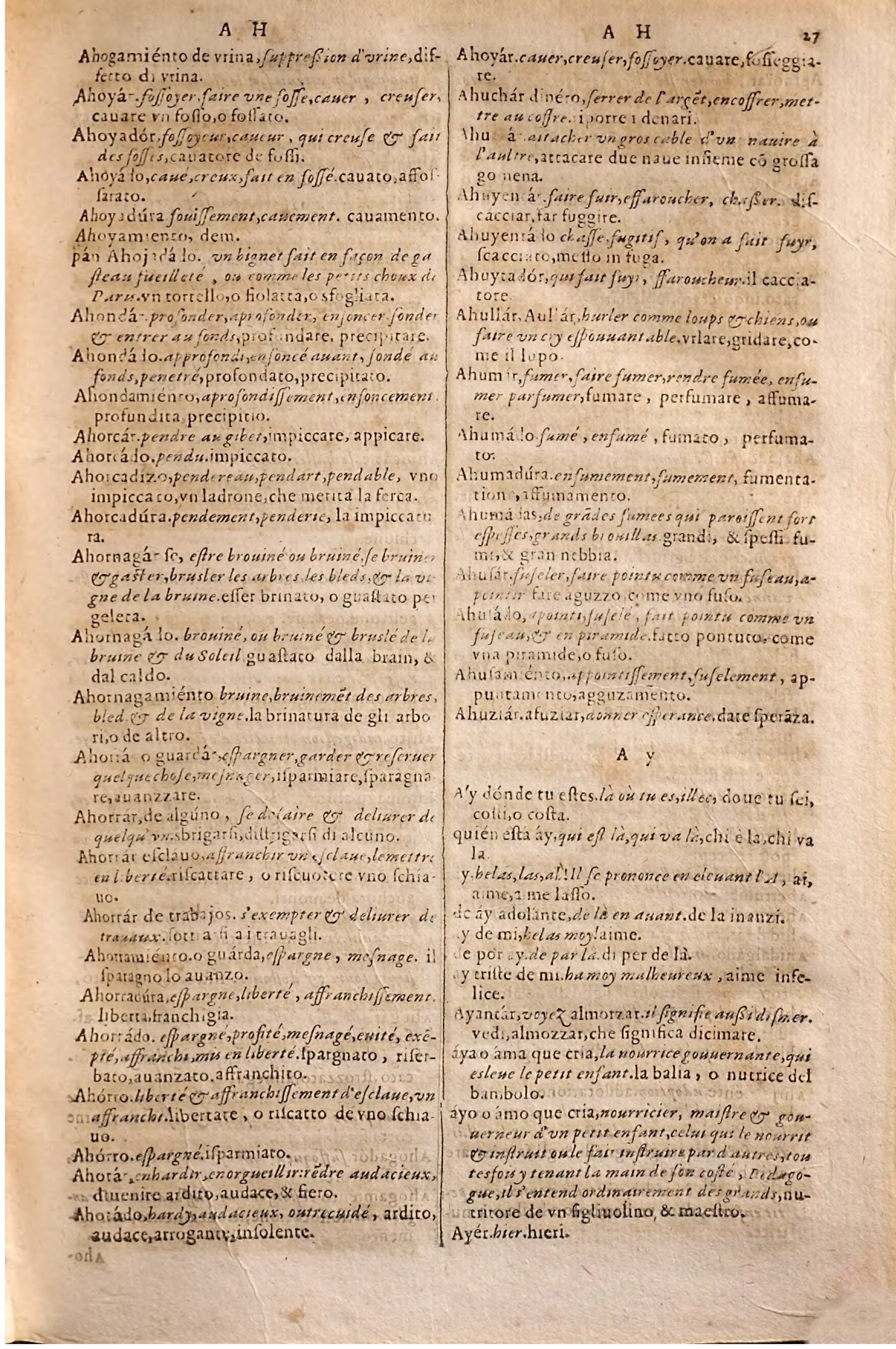 1627 - Jacques Crespin - Trésor des trois langues - Regensburg