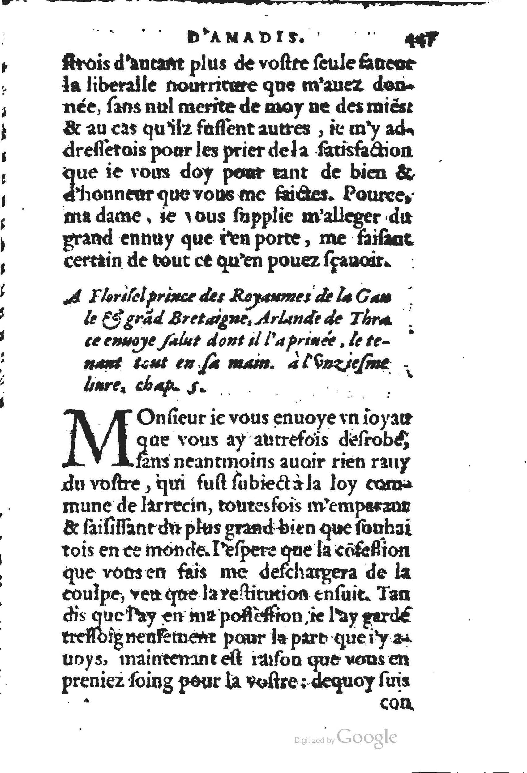1560 - Jean d’Ogerolles et Gabriel Cotier Lyon - Trésor des Amadis - BSB Munich 1560 - Jean d’Ogerolles et Gabriel Cotier Lyon - Trésor des Amadis - BSB Munich