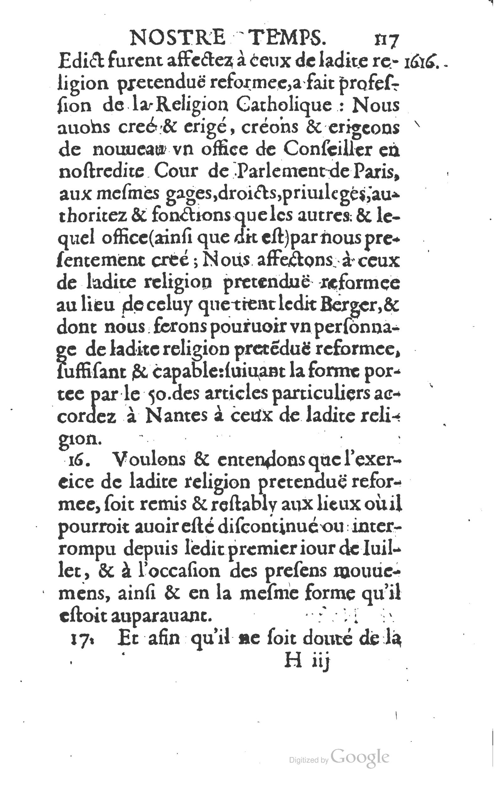 1624 - Joseph Bouillerot - Trésor de l’histoire générale de notre temps - BM Lyon 1624 - Joseph Bouillerot - Trésor de l’histoire générale de notre temps - BM Lyon