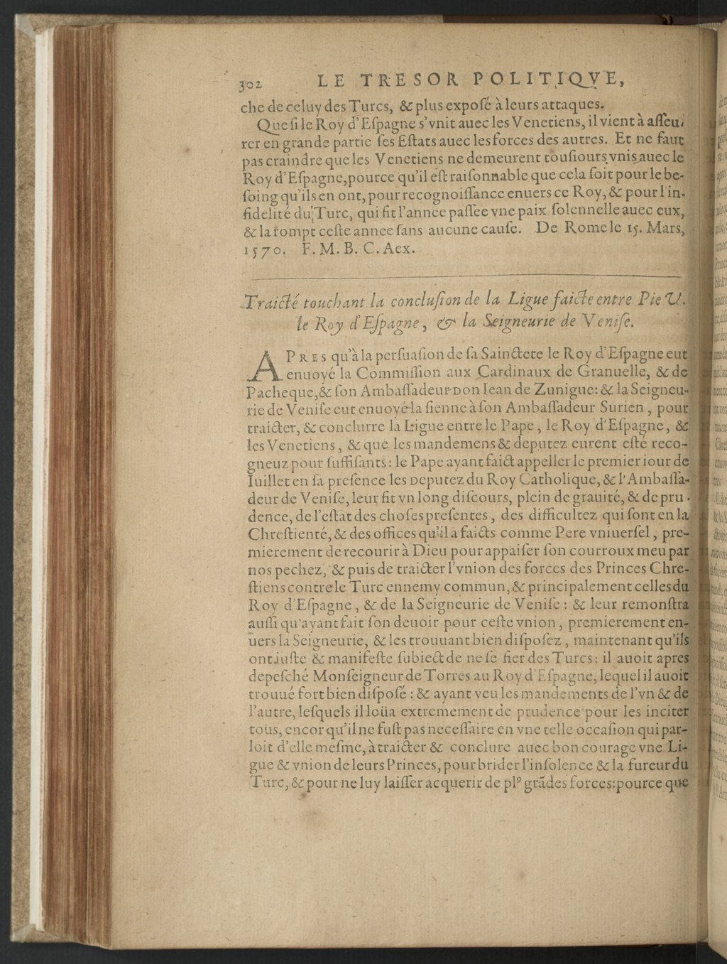 1608 - Nicolas Du Fossé - Trésor politique - BnF Tolbiac