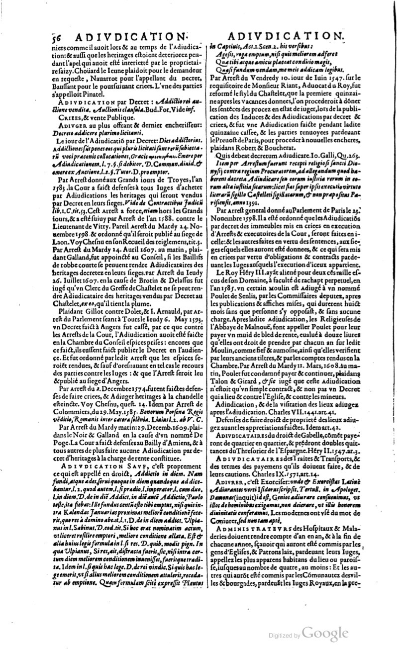 1629 - Veuve Nicolas Buon - Trésor du droit français (21754 T. 1) - BM Lyon