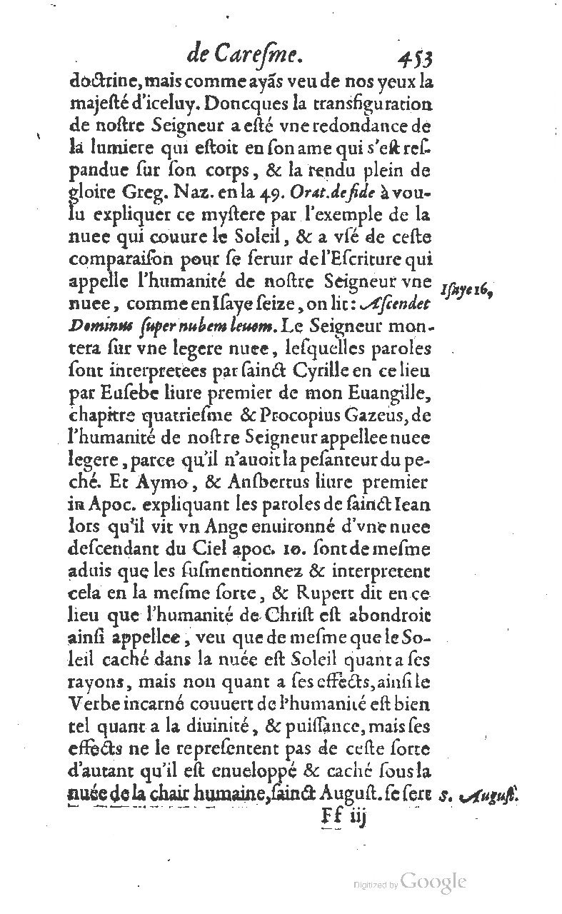 1607 - Nicolas Du Fossé - Trésor quadragésimal - T 01 - BM Lyon