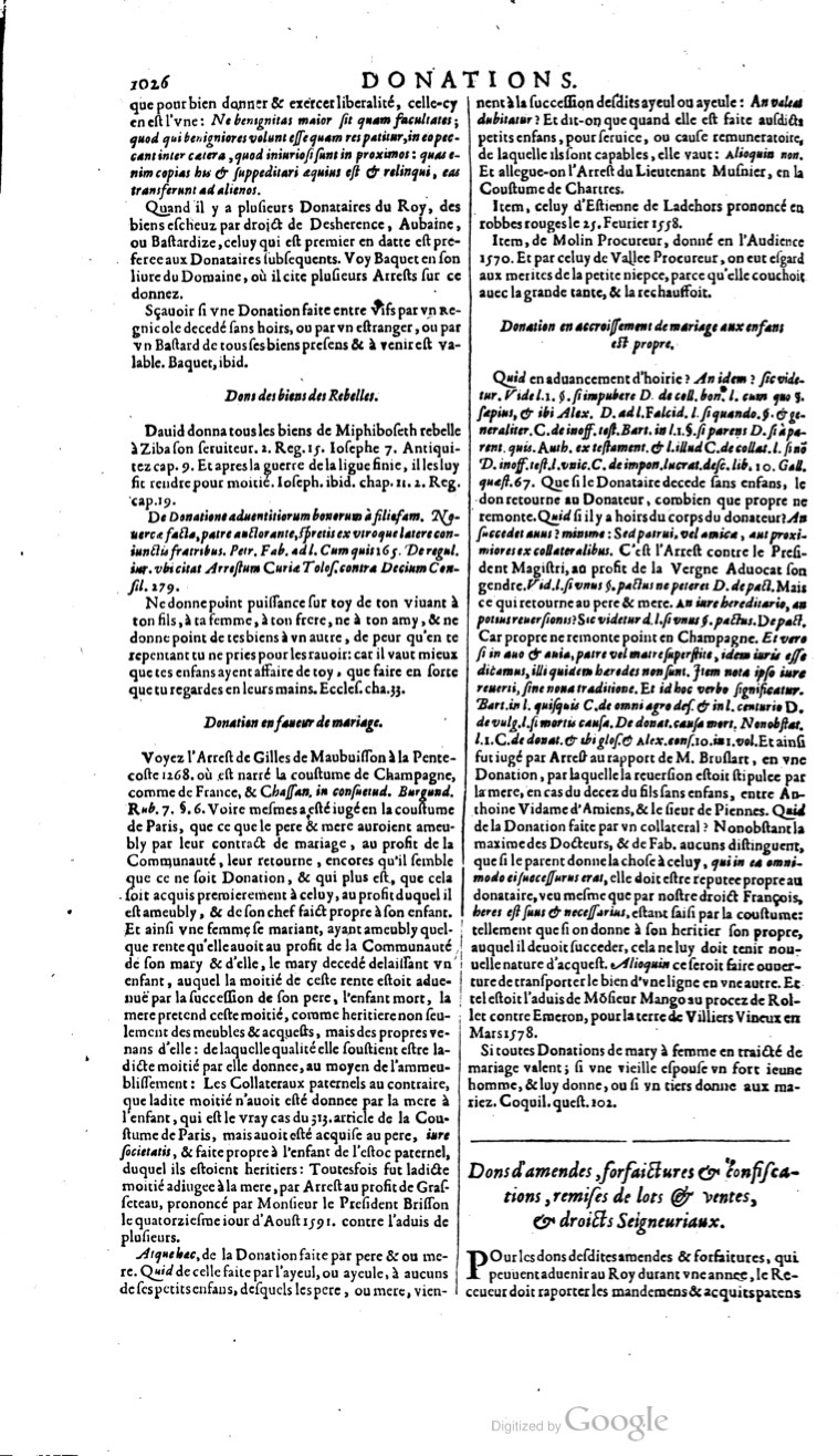 1629 - Veuve Nicolas Buon - Trésor du droit français (21754 T. 1) - BM Lyon