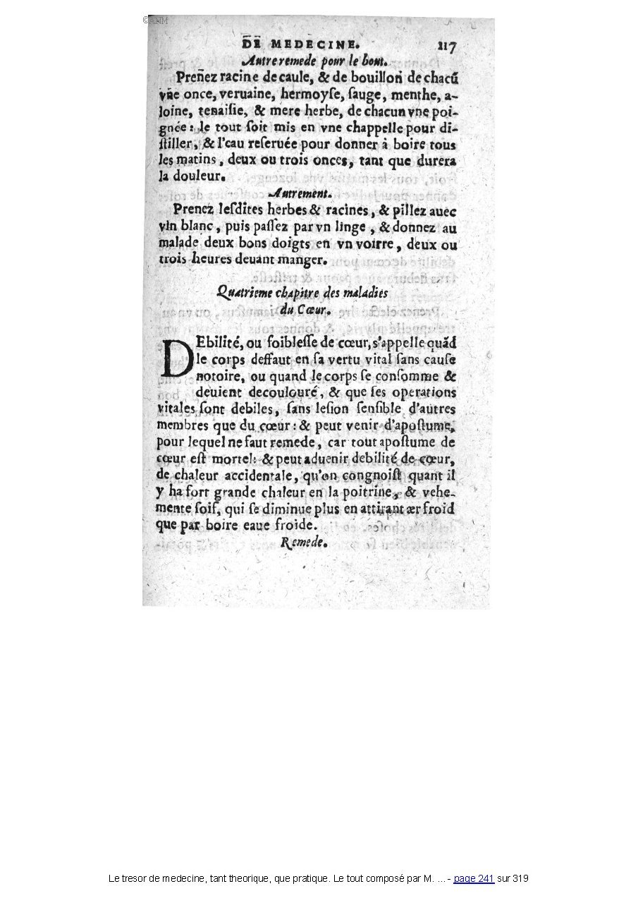 1560 - Pierre et Jan Moine - Trésor de médecine - Université Paris Cité