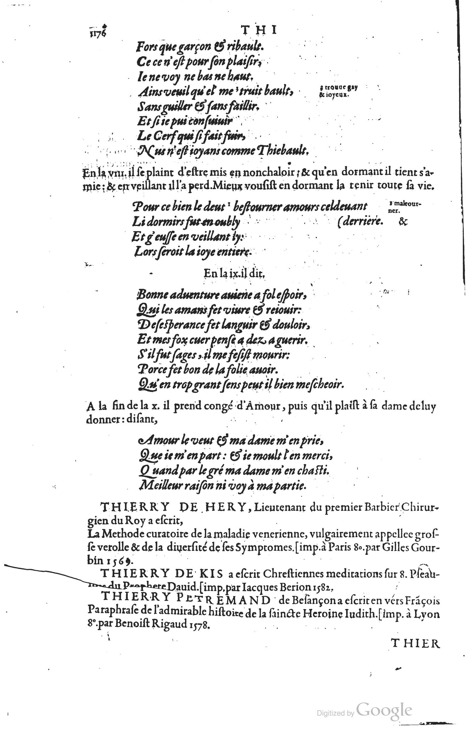1585 - Barthélemy Honorat - Bibliothèques françaises - BSB Munich
