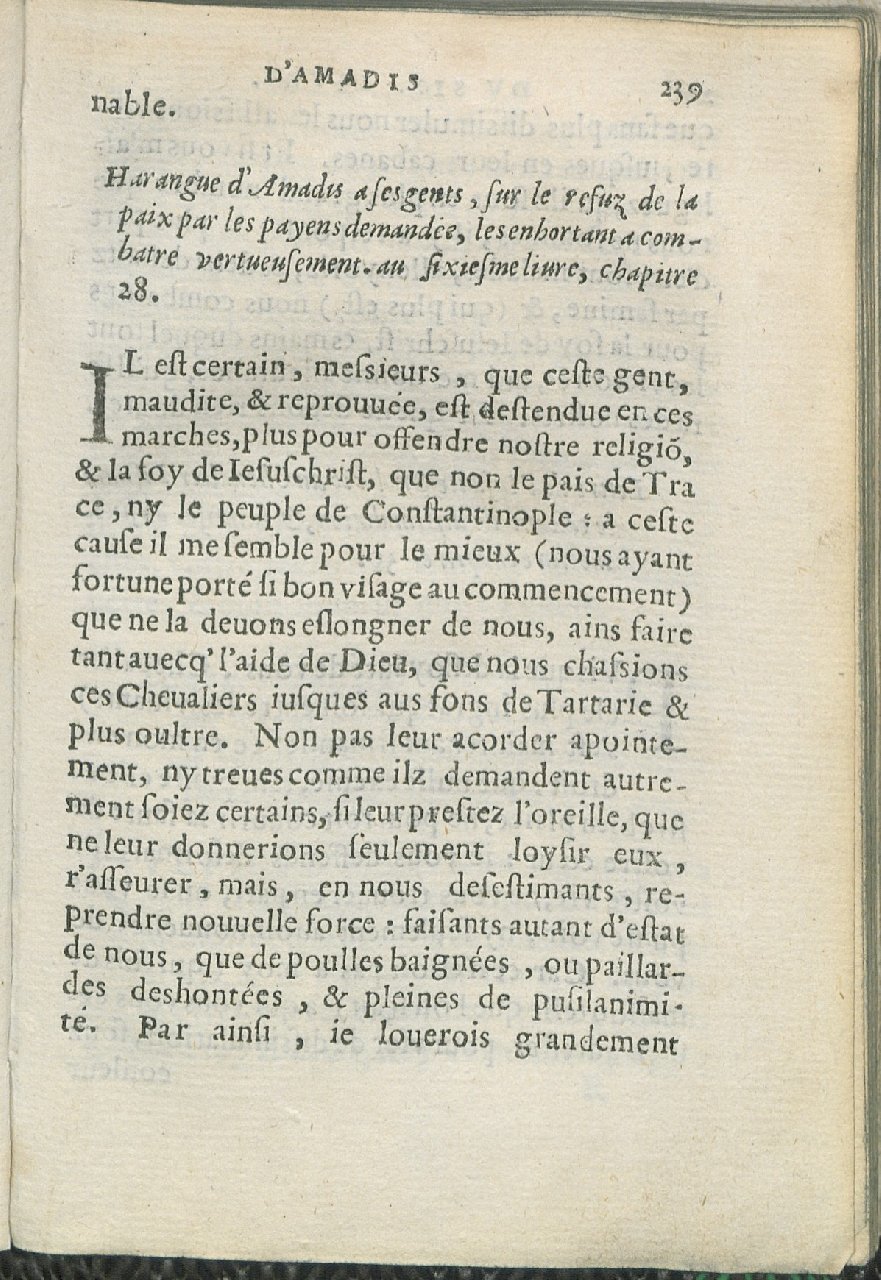 1559 - Pierre Regnard - Trésor des Amadis - Det KLG Copenhague