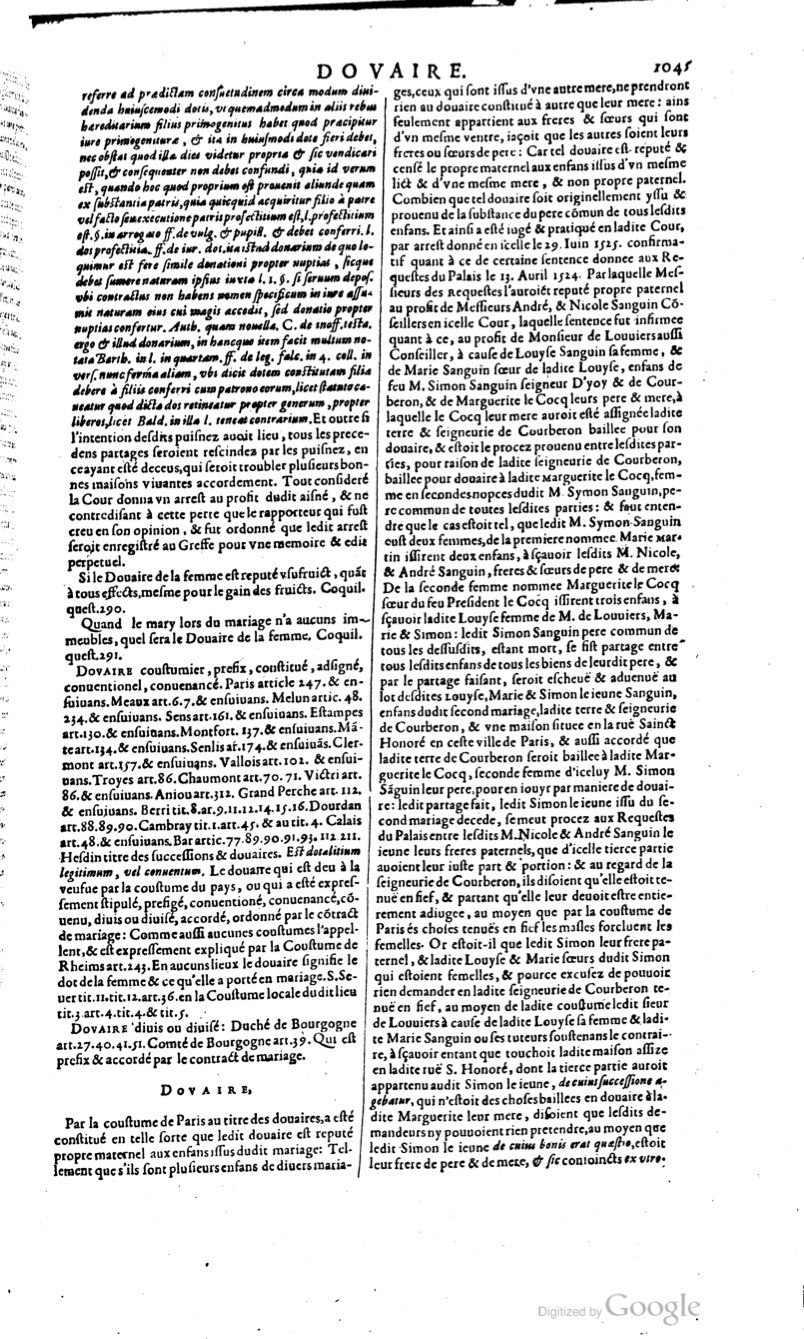 1629 - Veuve Nicolas Buon - Trésor du droit français (29620 T. 1) - BM Lyon