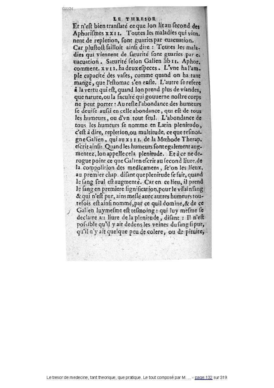 1560 - Pierre et Jan Moine - Trésor de médecine - Université Paris Cité