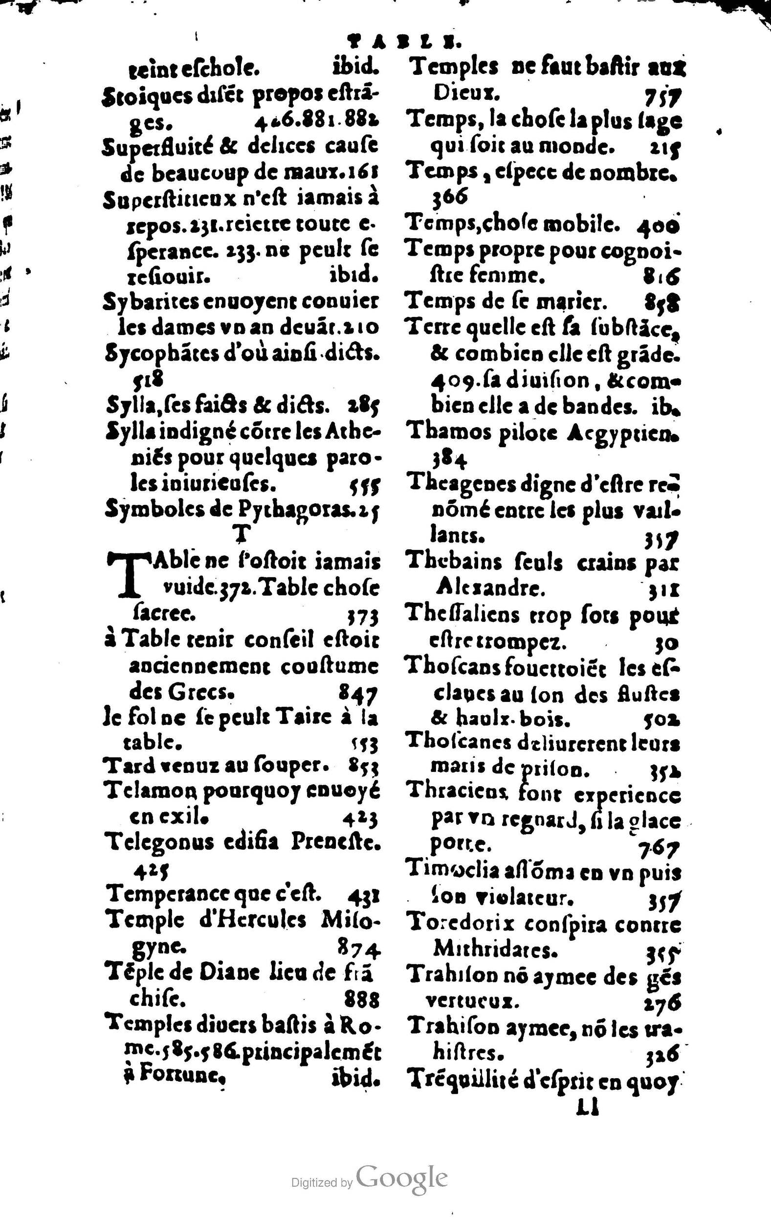 1578 - Jean Poupy - Trésor des morales de Plutarque - BSB Munich