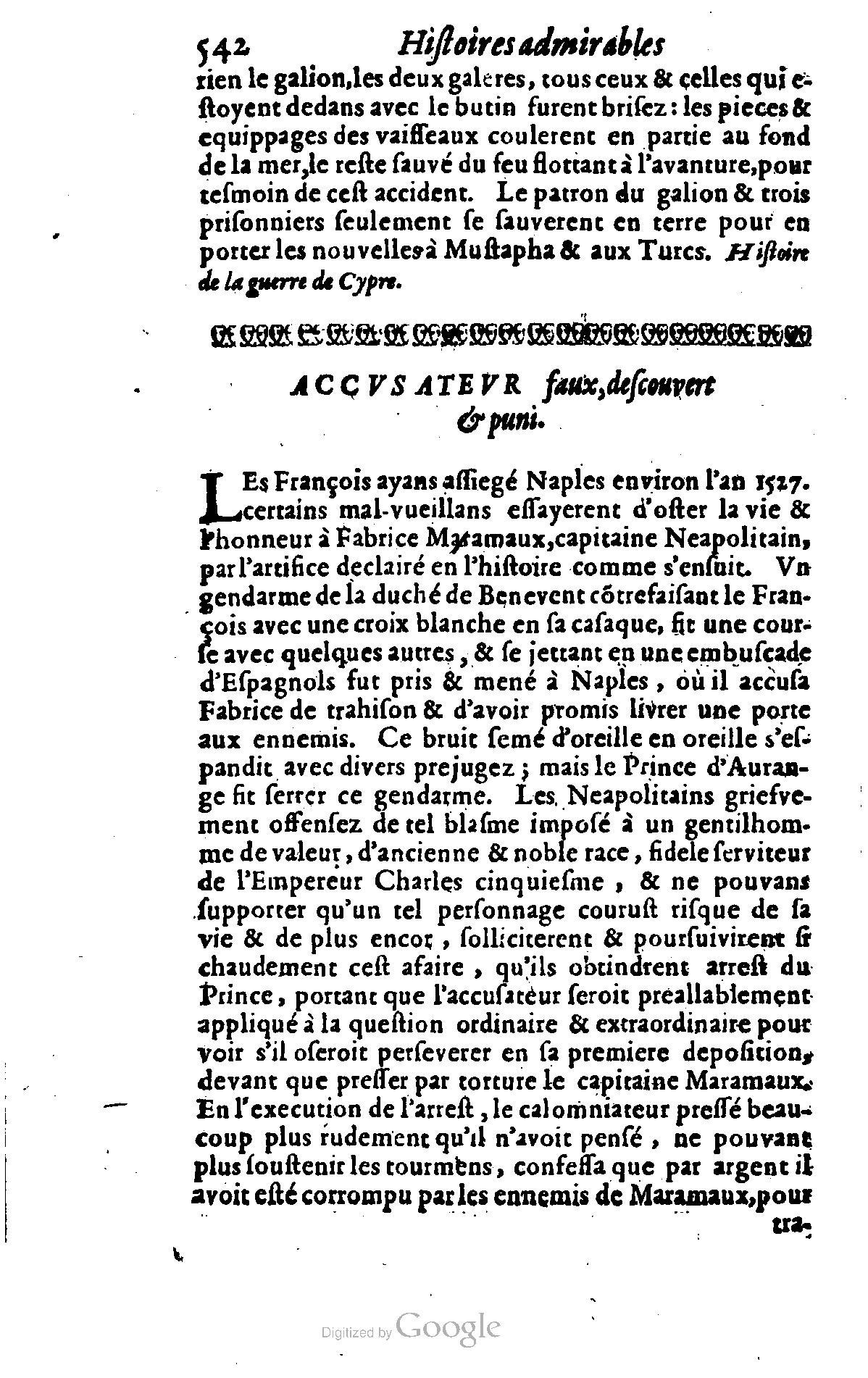 1628 - Jacques Crespin - Trésor d’histoires admirables et mémorables - BSB Munich