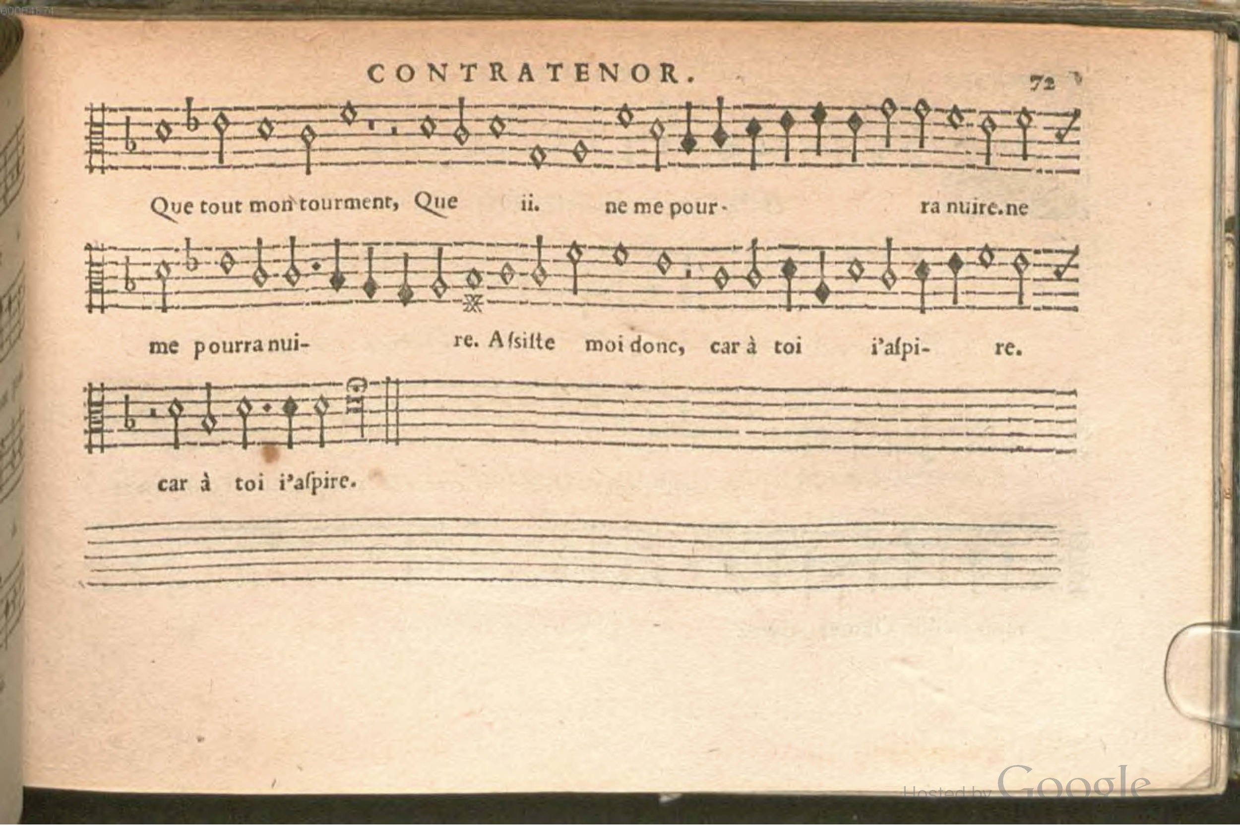 1576 - [Pierre de Saint-André] - Trésor de musique d’Orlande de Lassus Contratenor - BSB Munich