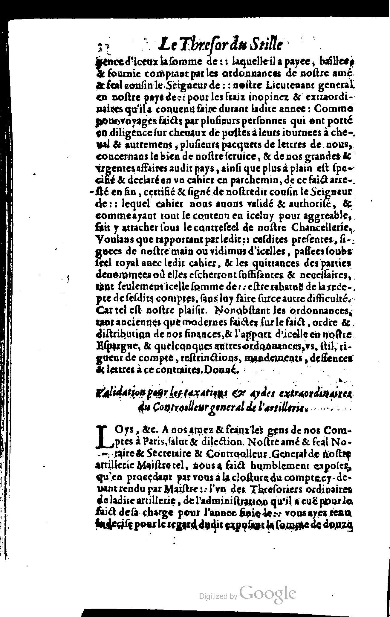 1614 - Jean Richer - Trésor du nouveau style et protocole de la chancellerie de France - BSB Munich
