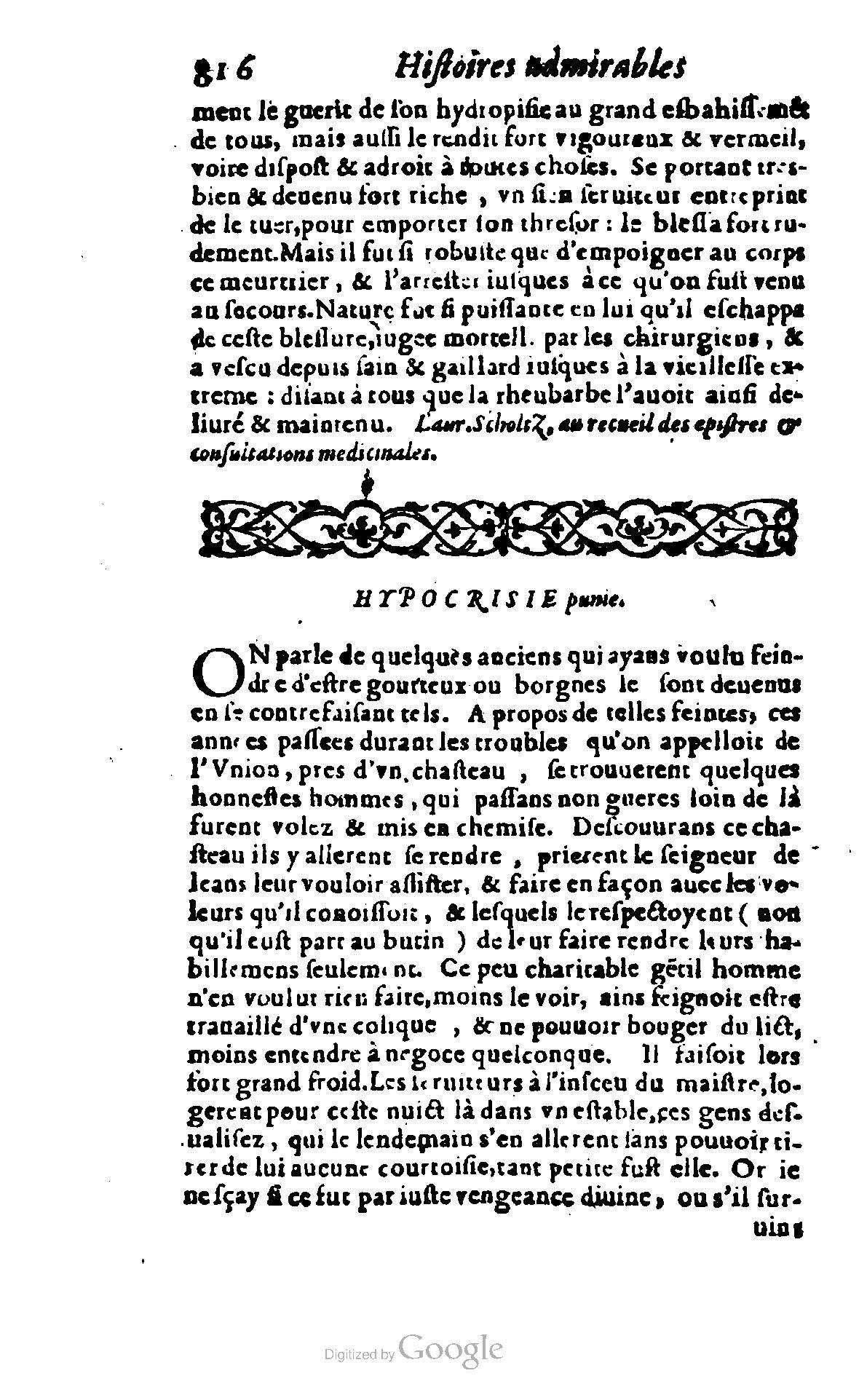 1620 - Samuel Crespin - Trésor d’histoires admirables et mémorables - BCU Lausanne