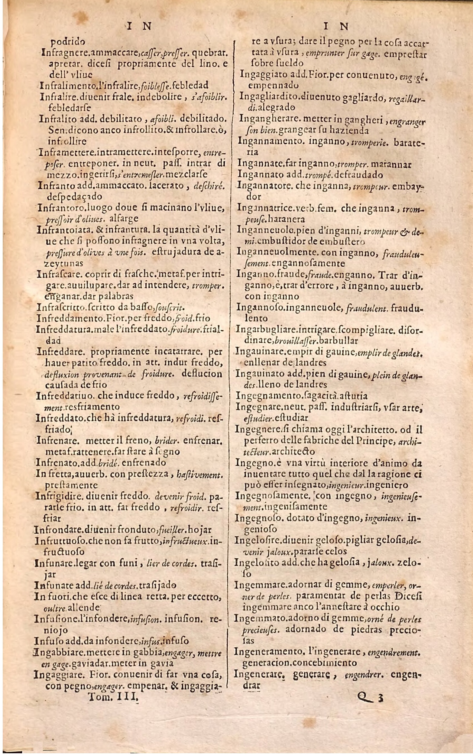 1627 - Jacques Crespin - Trésor des trois langues (Troisième partie) - Regensburg