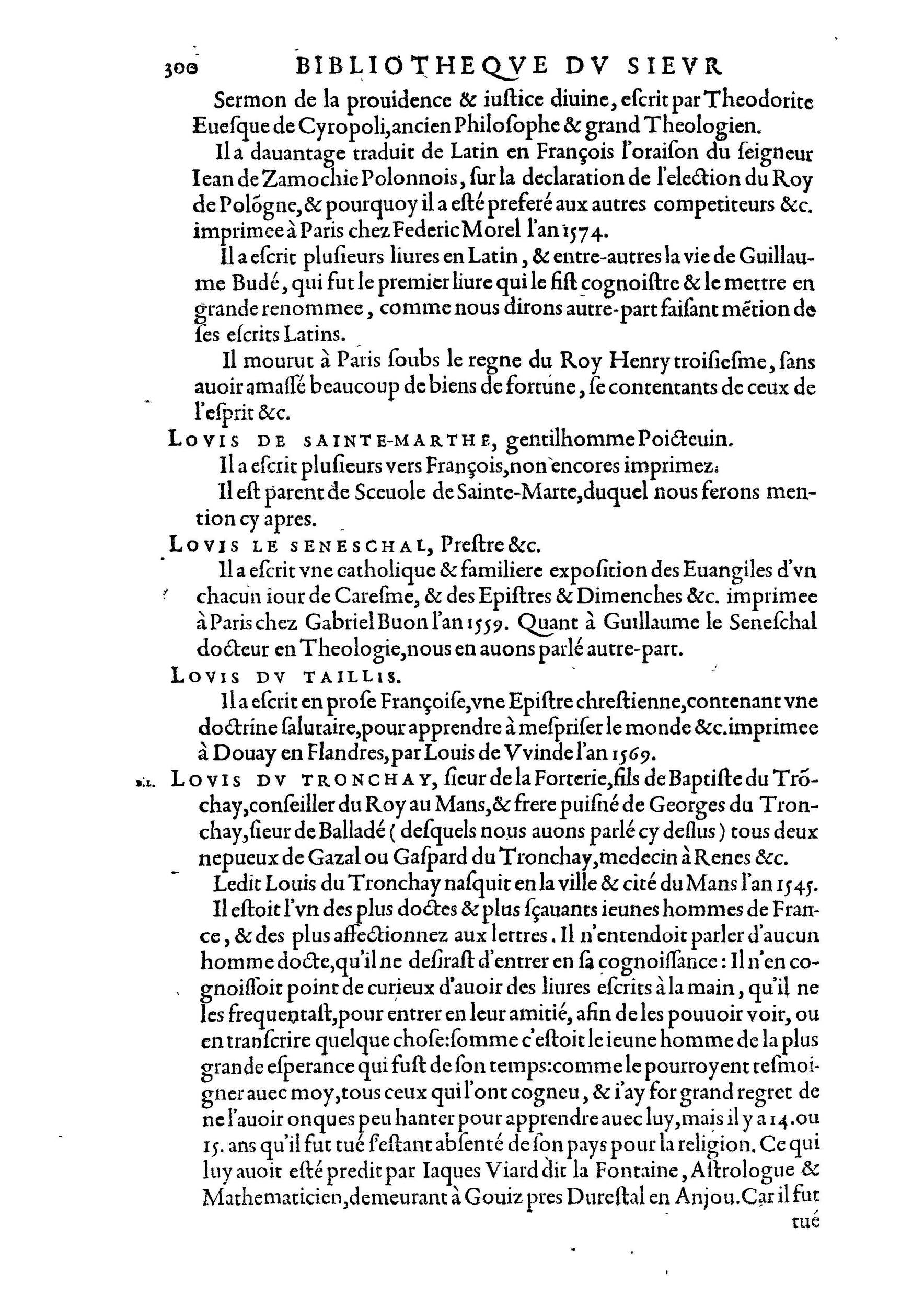 1584 - Abel L&#039;Angelier - Bibliothèques françaises - BnF