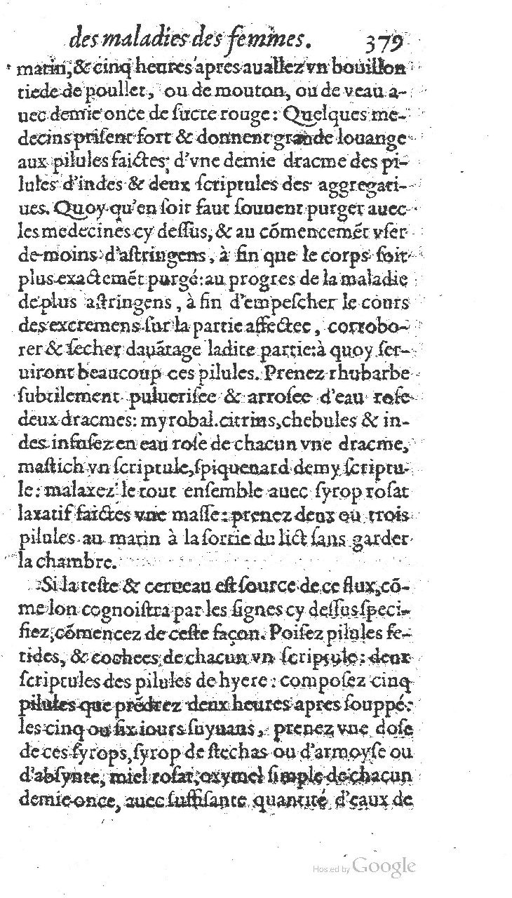 1585 - Jacques du Puis - Trésor des remèdes secrets pour les maladies des femmes - BnF