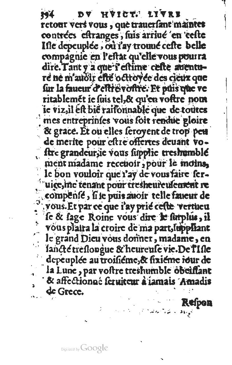 1567 - Jean Pygot - Trésor des Amadis - BM Lyon