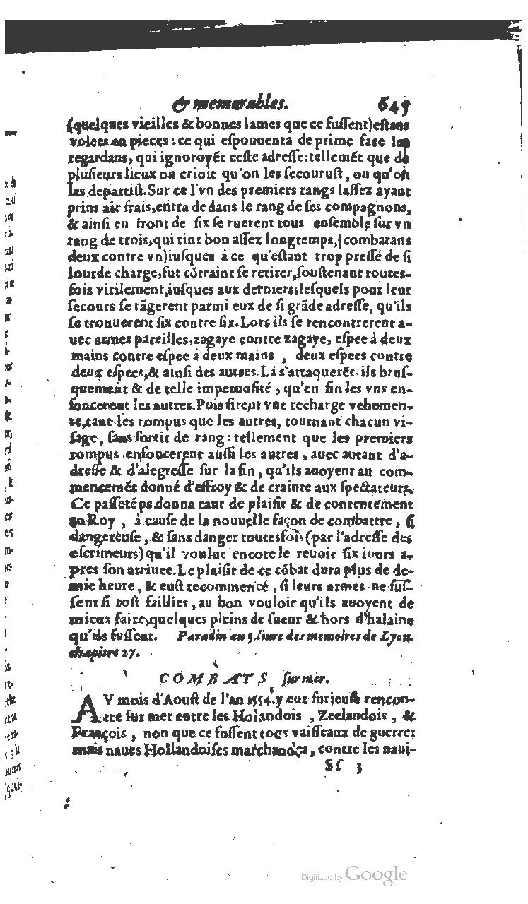 1610 - Paul Marceau - Trésor d’histoires admirables et mémorables - BSB Munich
