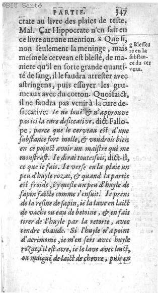 1612 - Thomas Portau - Trésor de chirurgie - BIU Santé