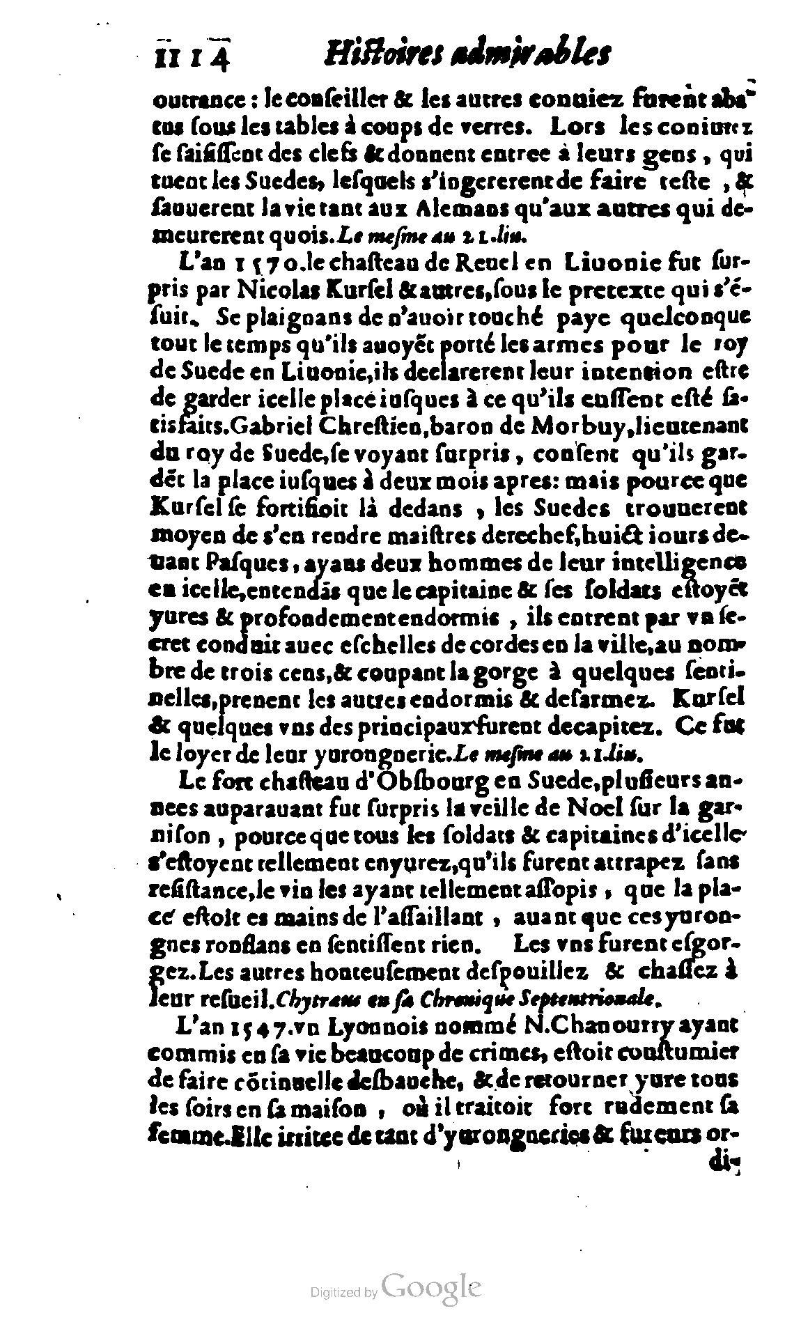 1620 - Samuel Crespin - Trésor d’histoires admirables et mémorables - BCU Lausanne