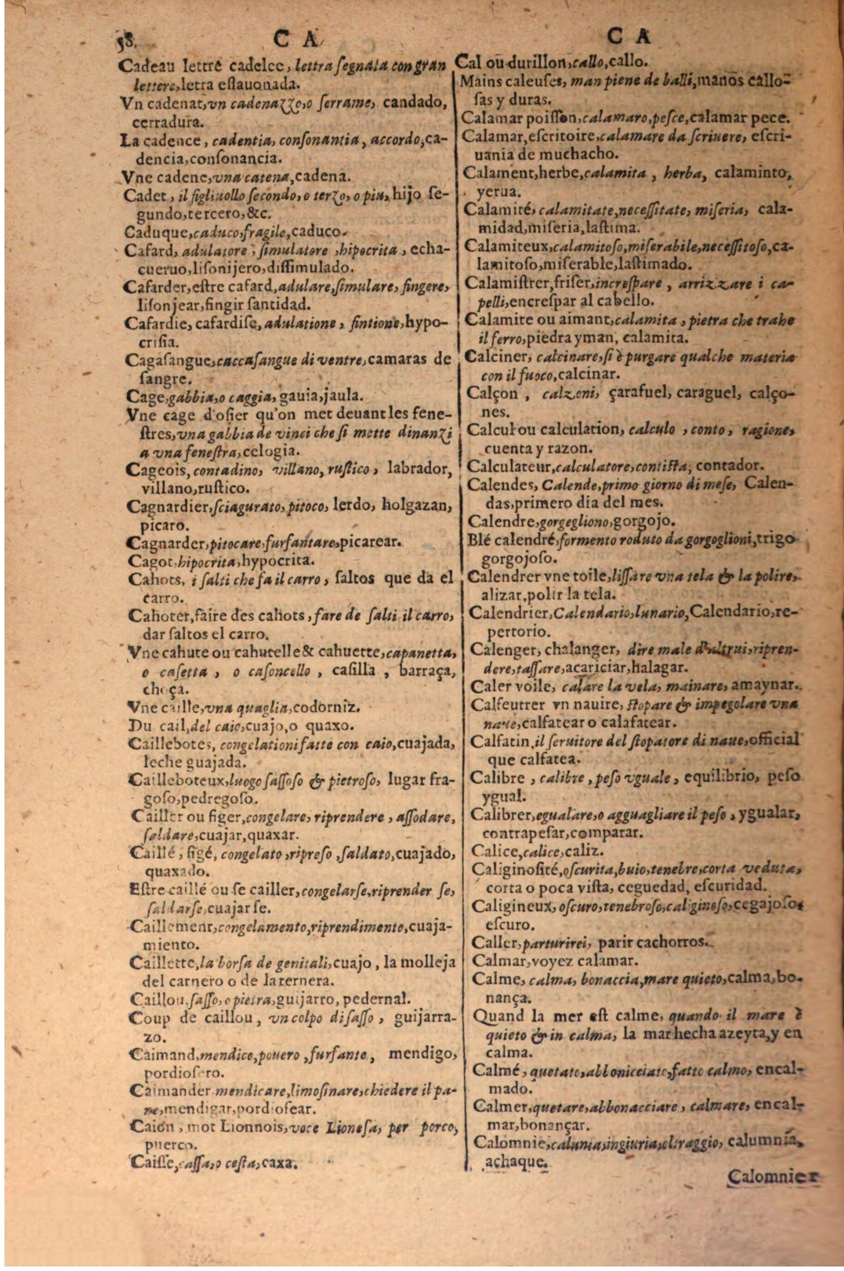 1616 - Pierre de la Rovière - Trésor des trois langues (Seconde partie) - BSB Munich