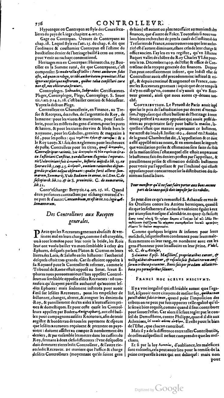 1629 - Veuve Nicolas Buon - Trésor du droit français (21754 T. 1) - BM Lyon