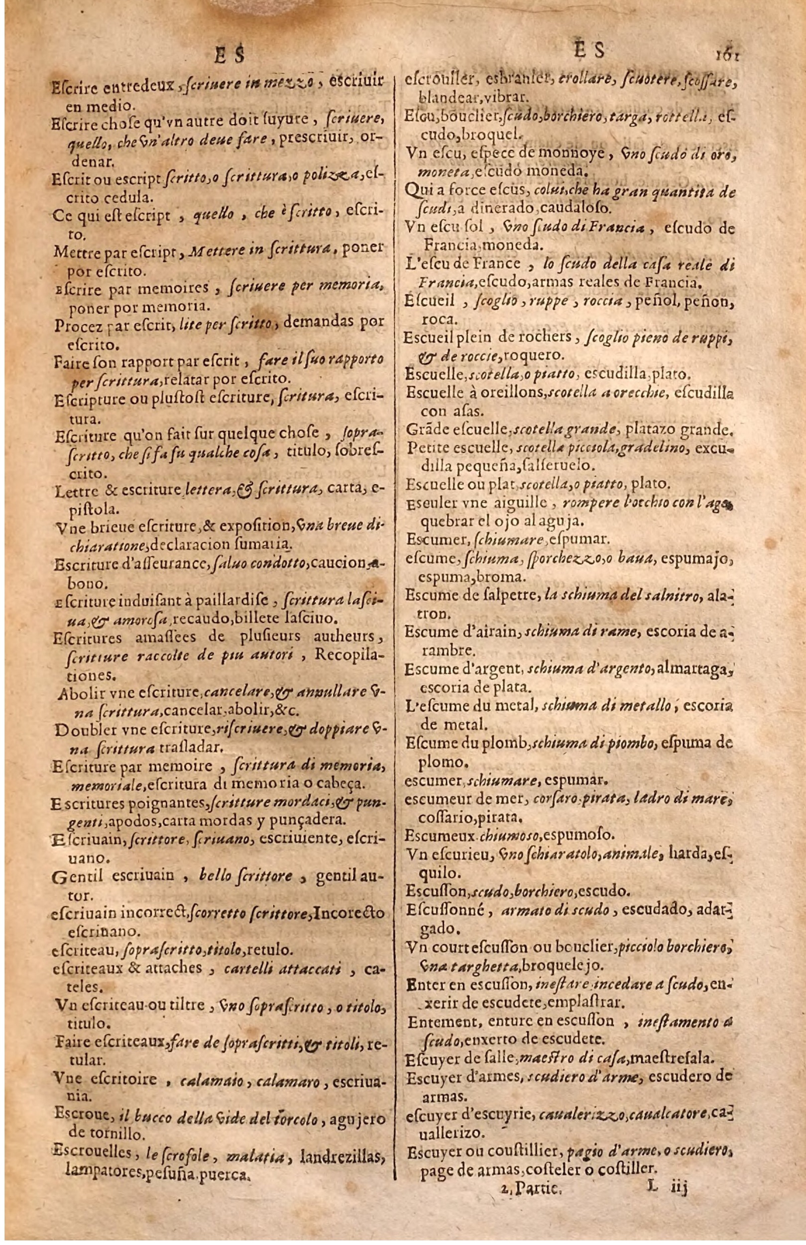 1627 - Jacques Crespin - Trésor des trois langues (Seconde partie) - Regensburg