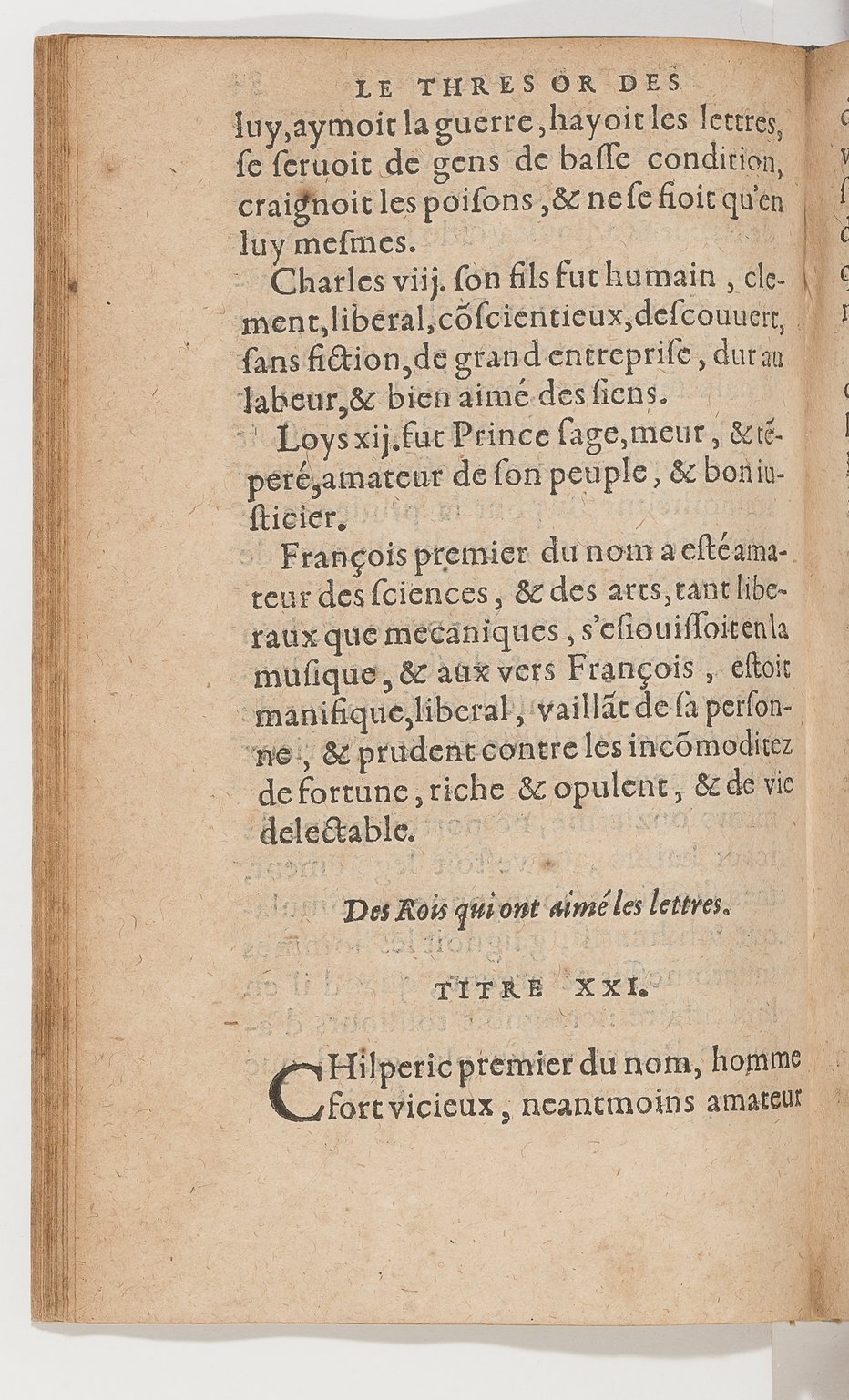 1583 - Galiot Corrozet - Trésor des histoires de France - BnF