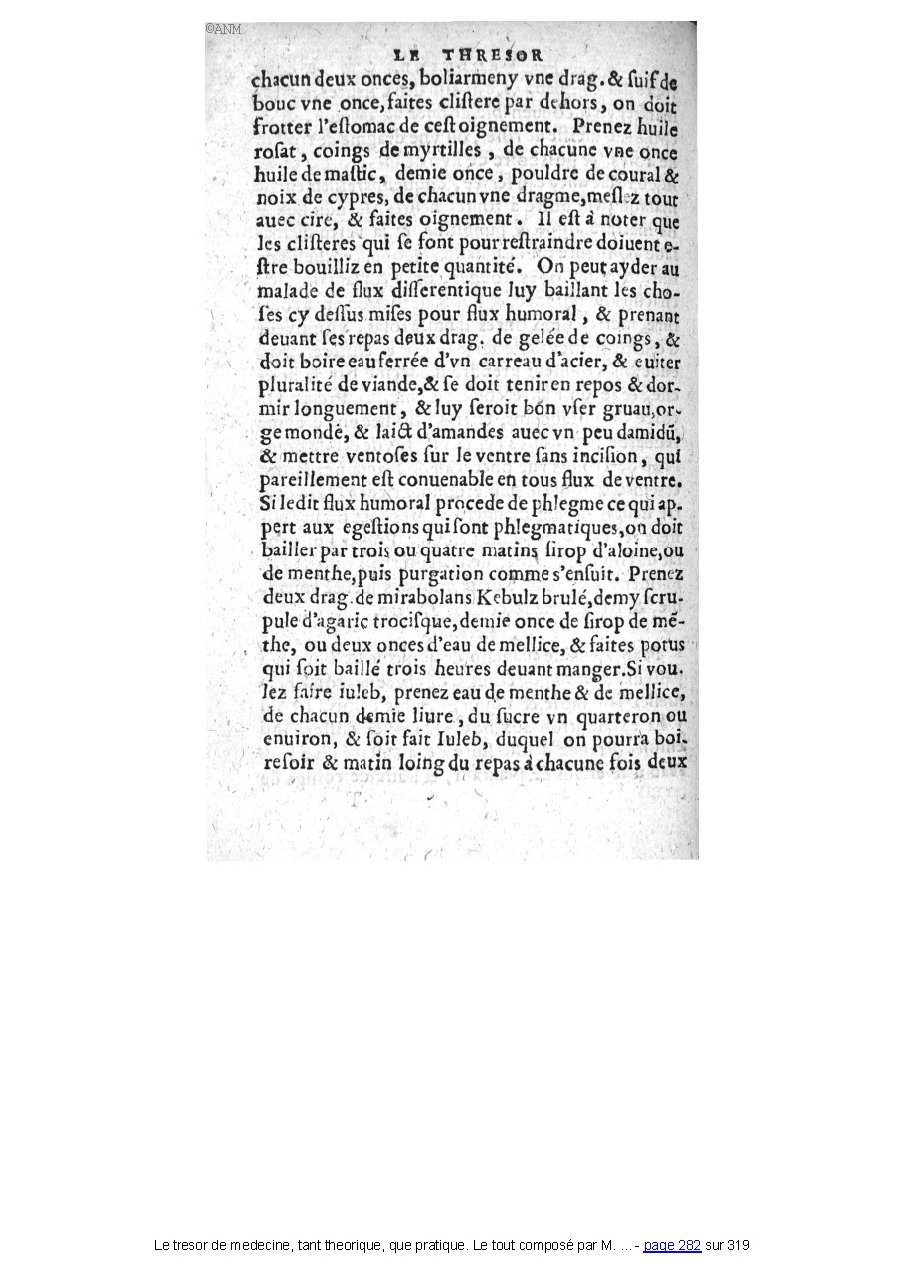 1560 - Pierre et Jan Moine - Trésor de médecine - Université Paris Cité