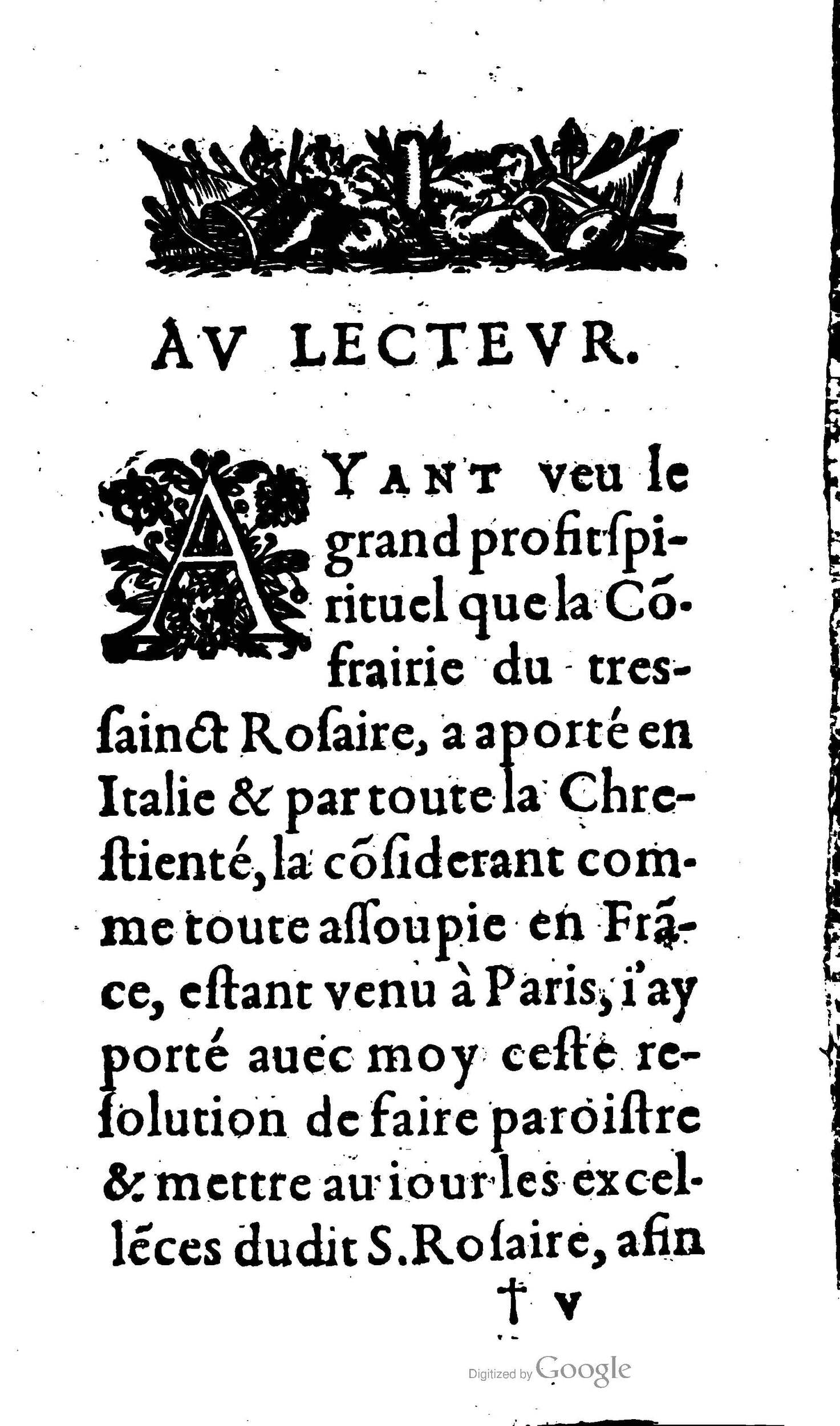 1604 - Jean Le Bouc - Trésor des indulgences du Saint Rosaire - BM Lyon 1604 - Jean Le Bouc - Trésor des indulgences du Saint Rosaire - BM Lyon
