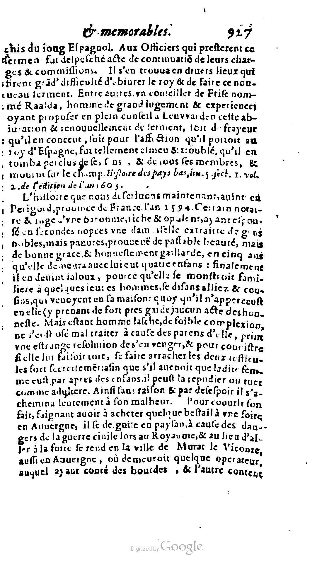 1620 - Samuel Crespin - Trésor d’histoires admirables et mémorables - BCU Lausanne