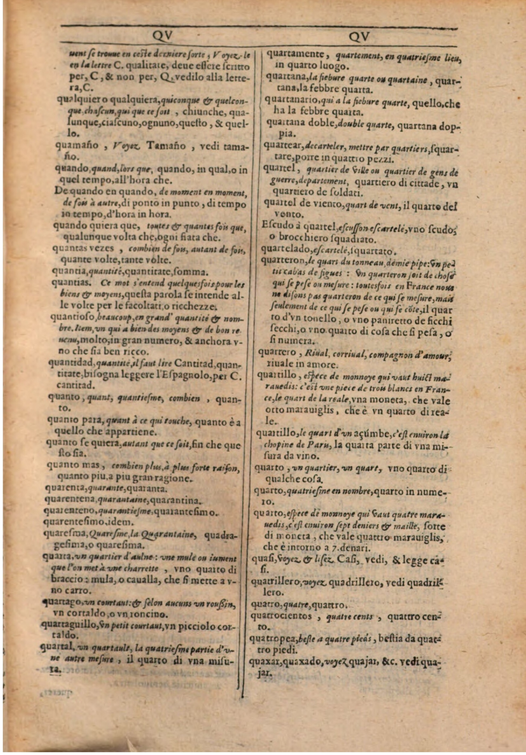1609 - Philippe Albert et Alexandre Pernet - Trésor des trois langues française, italienne et espagnole (Première partie) - BSB Munich 1609 - Philippe Albert et Alexandre Pernet - Trésor des trois langues française, italienne et espagnole (Première partie) - BSB Munich