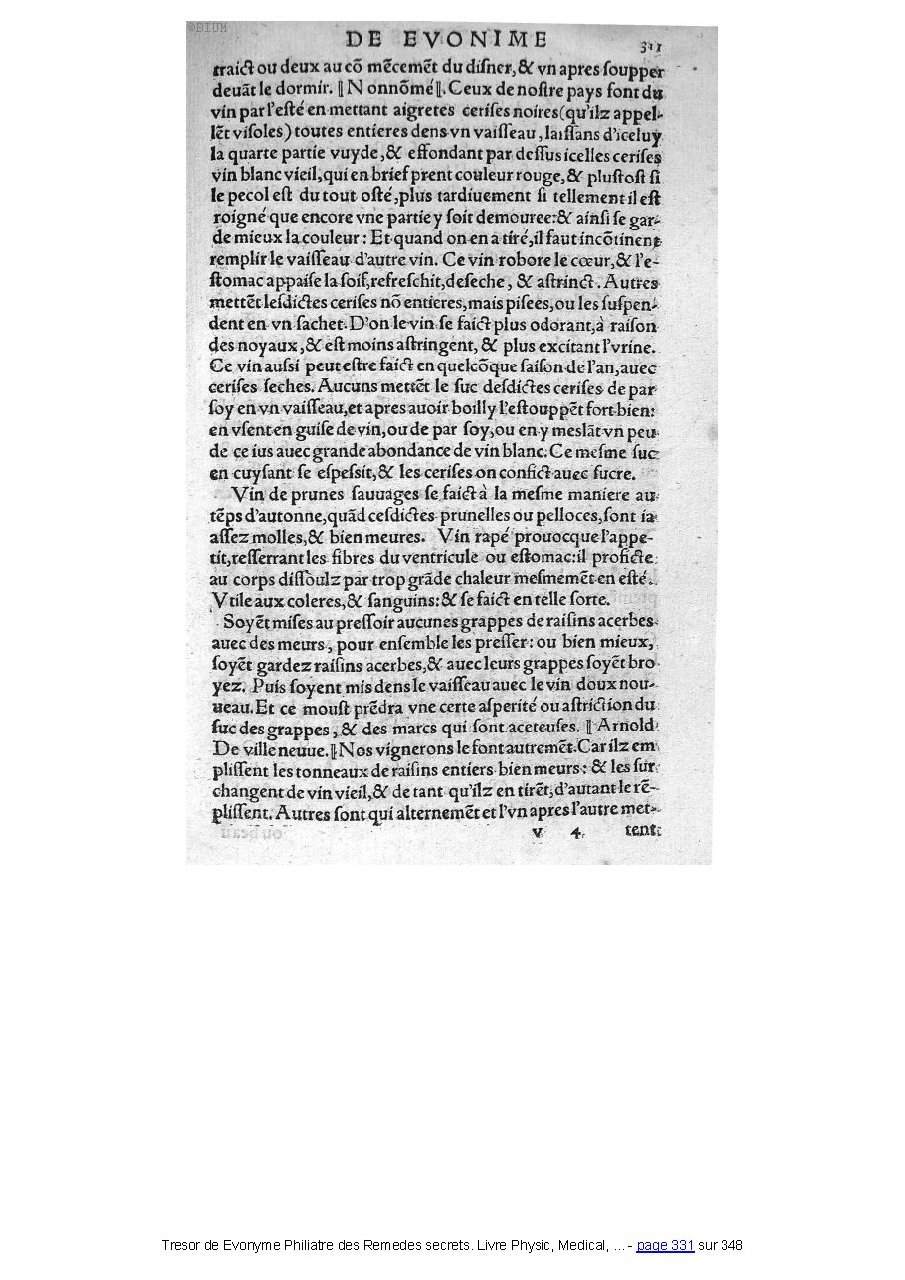 1555 - Balthazar Arnoullet - Trésor d’Évonyme Philiatre - Université Paris Cité