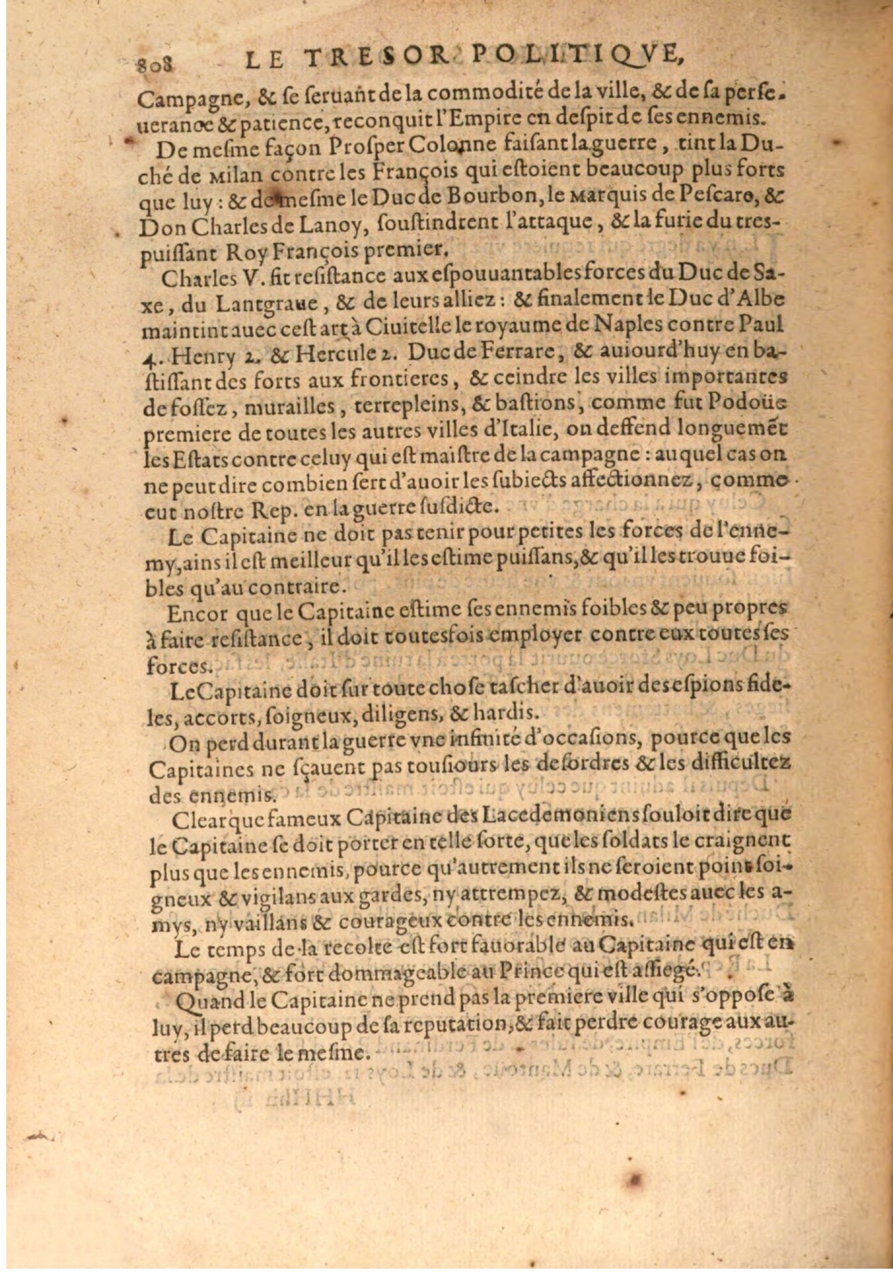 1608 - Nicolas Du Fossé - Trésor politique - BSB Munich