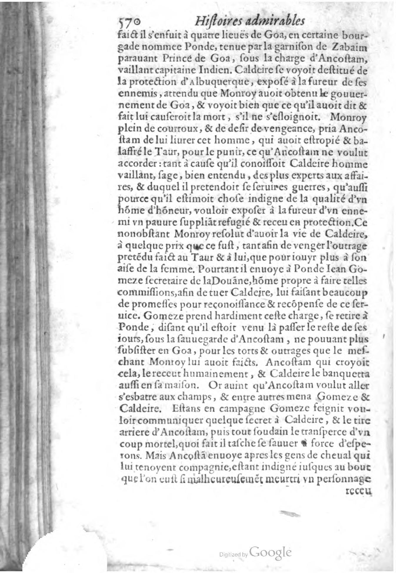 1620 - Samuel Crespin - Trésor d’histoires admirables et mémorables - BCU Lausanne