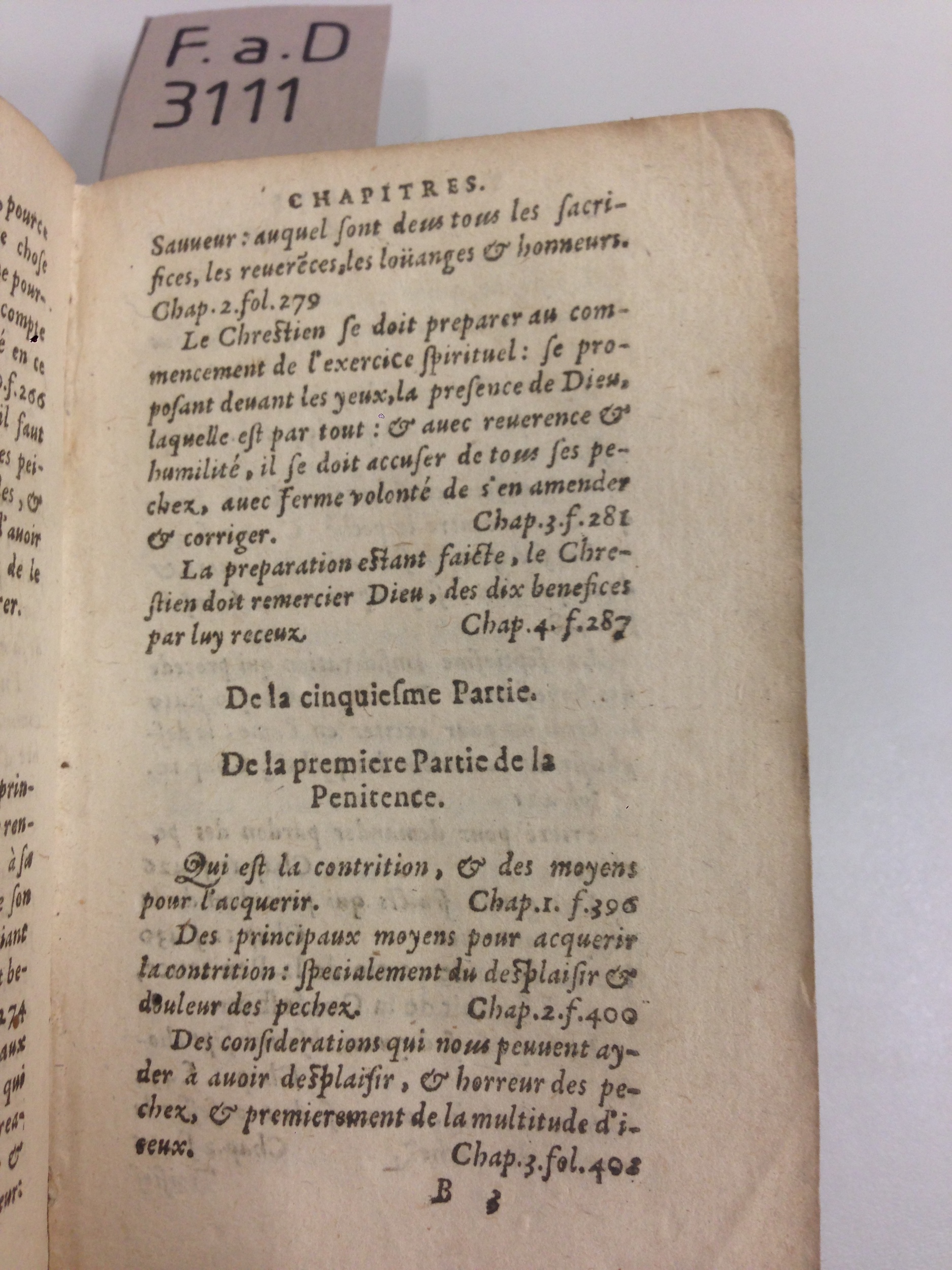 1592 - Jean Pillehotte - Trésor et abrégé de toutes les œuvres spirituelles du révérend Père F. Louis de Grenade - Castelnaudary 1592 - Jean Pillehotte - Trésor et abrégé de toutes les œuvres spirituelles du révérend Père F. Louis de Grenade - Castelnaudary