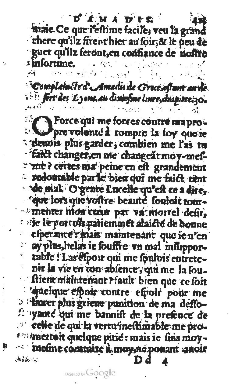 1567 - Jean Pygot - Trésor des Amadis - BM Lyon 1567 - Jean Pygot - Trésor des Amadis - BM Lyon