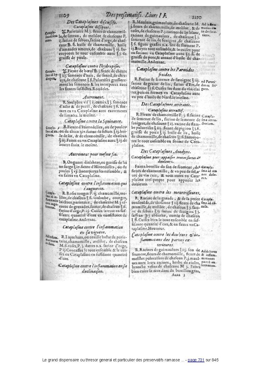 1609 - Étienne Gamonet - Grand dispensaire ou Trésor général et particulier des préservatifs - BIU Santé 1609 - Étienne Gamonet - Grand dispensaire ou Trésor général et particulier des préservatifs - BIU Santé