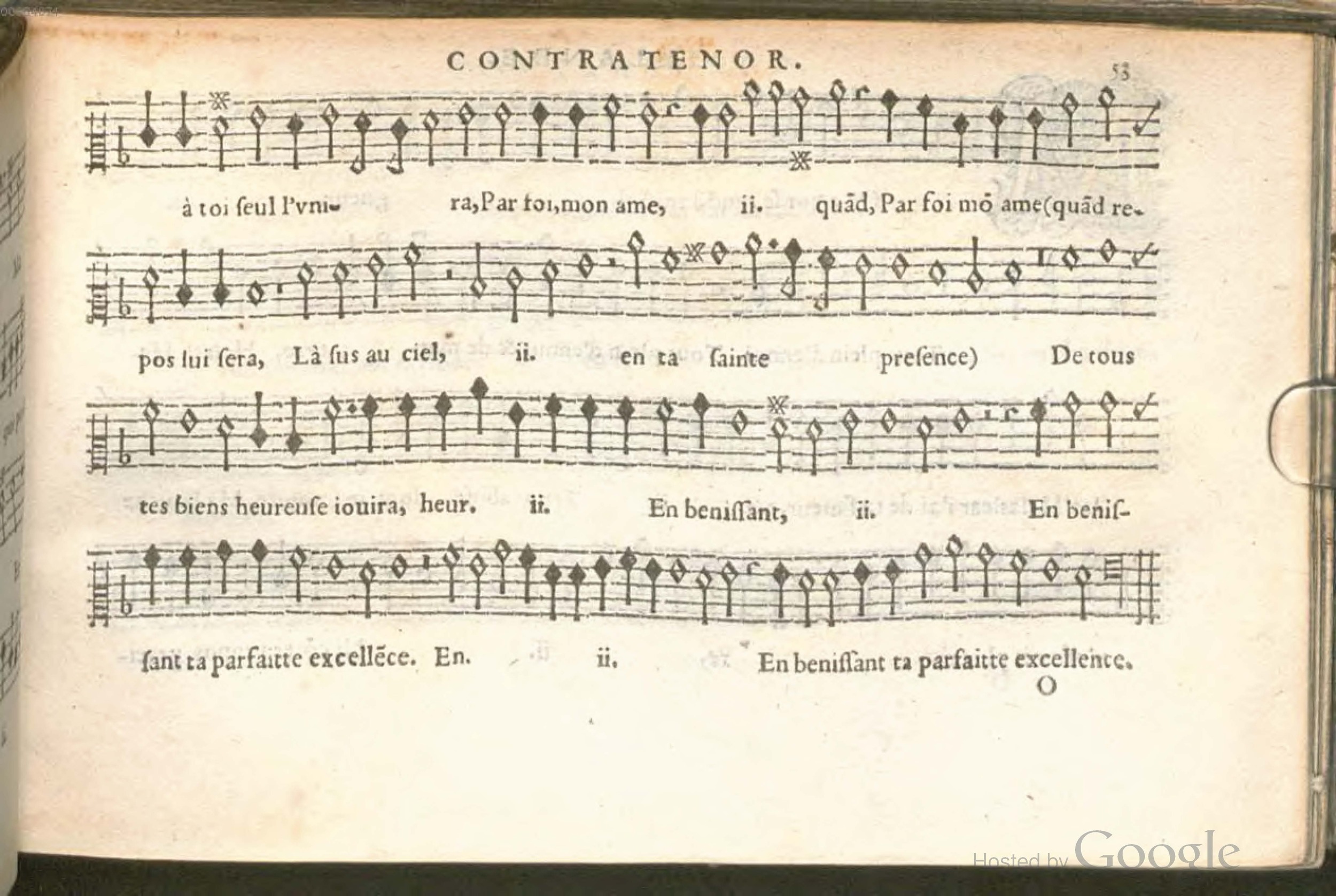 1576 - [Pierre de Saint-André] - Trésor de musique d’Orlande de Lassus Contratenor - BSB Munich