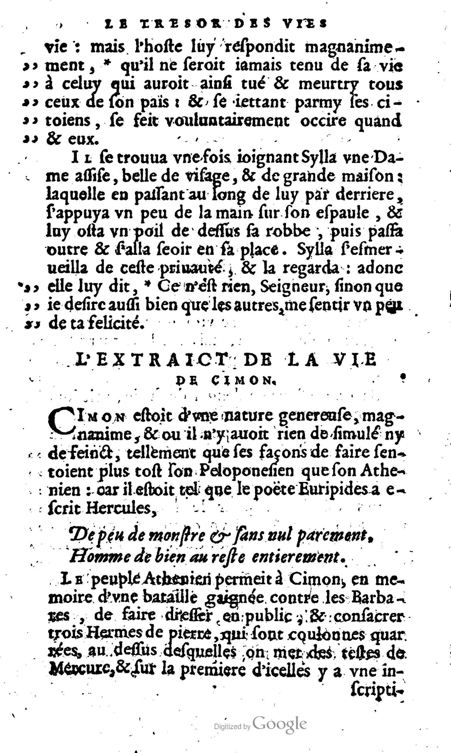 1568 - Willem Silvius - Trésor des vies de Plutarque - Anvers Plantin-Moretus