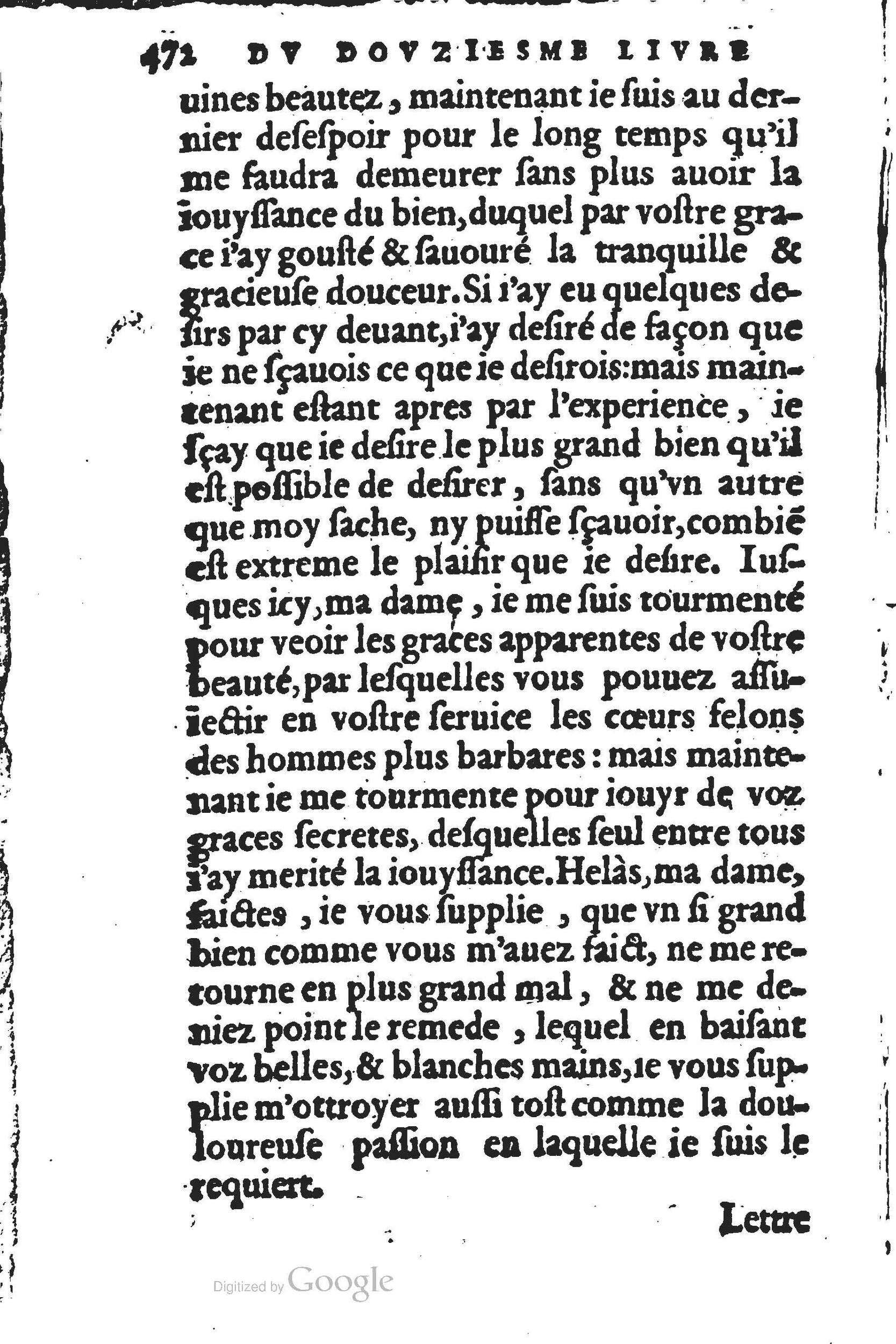 1560 - Jean d’Ogerolles et Gabriel Cotier Lyon - Trésor des Amadis - BSB Munich