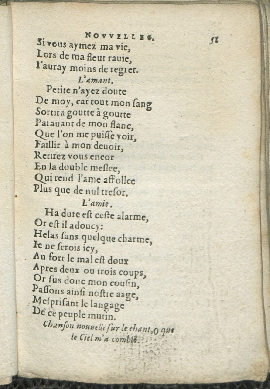 1575 - Pierre Brenouzet - Trésor de tous les recueils de chansons, tant amoureuses, rustiques, que musicales - Det KLG Copenhague