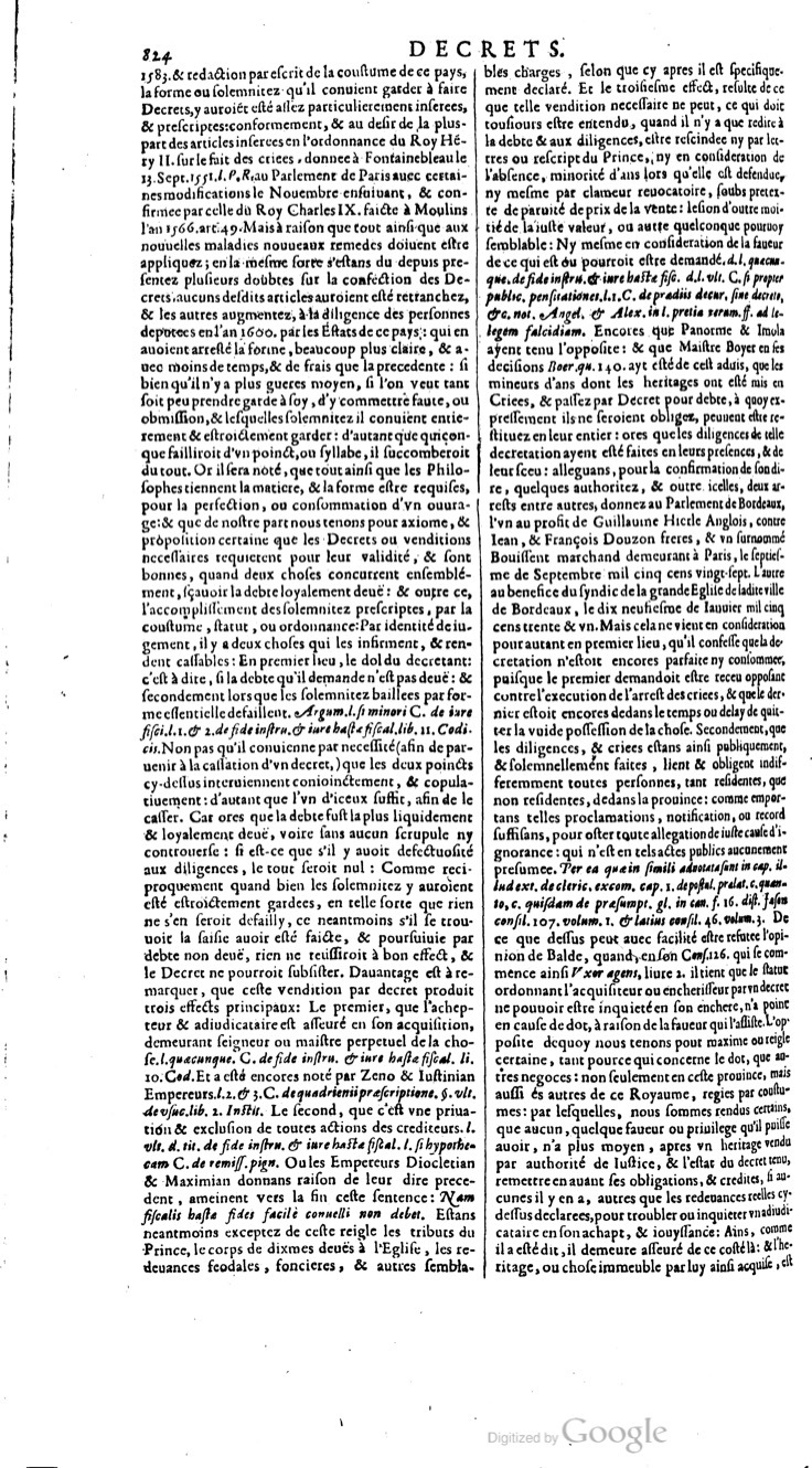 1629 - Veuve Nicolas Buon - Trésor du droit français (29620 T. 1) - BM Lyon