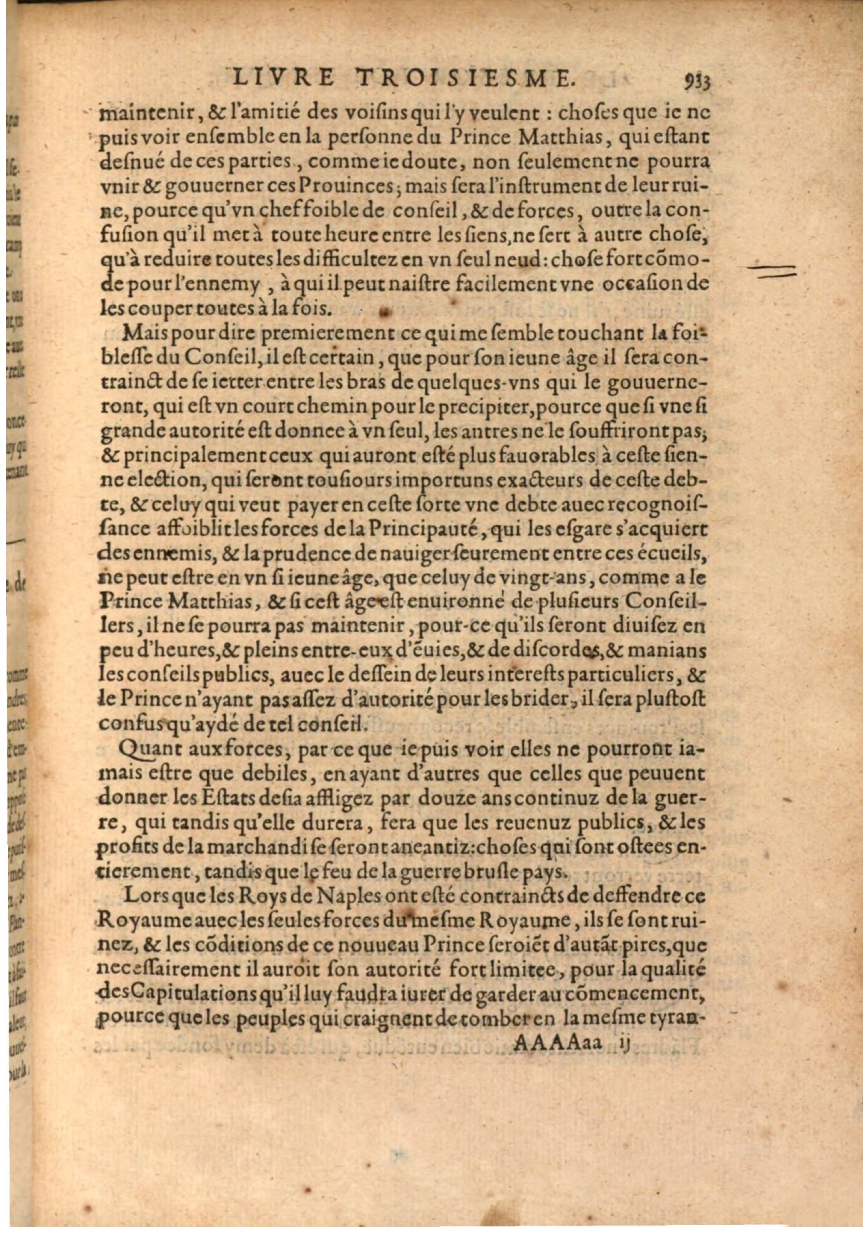 1608 - Nicolas Du Fossé - Trésor politique - BSB Munich