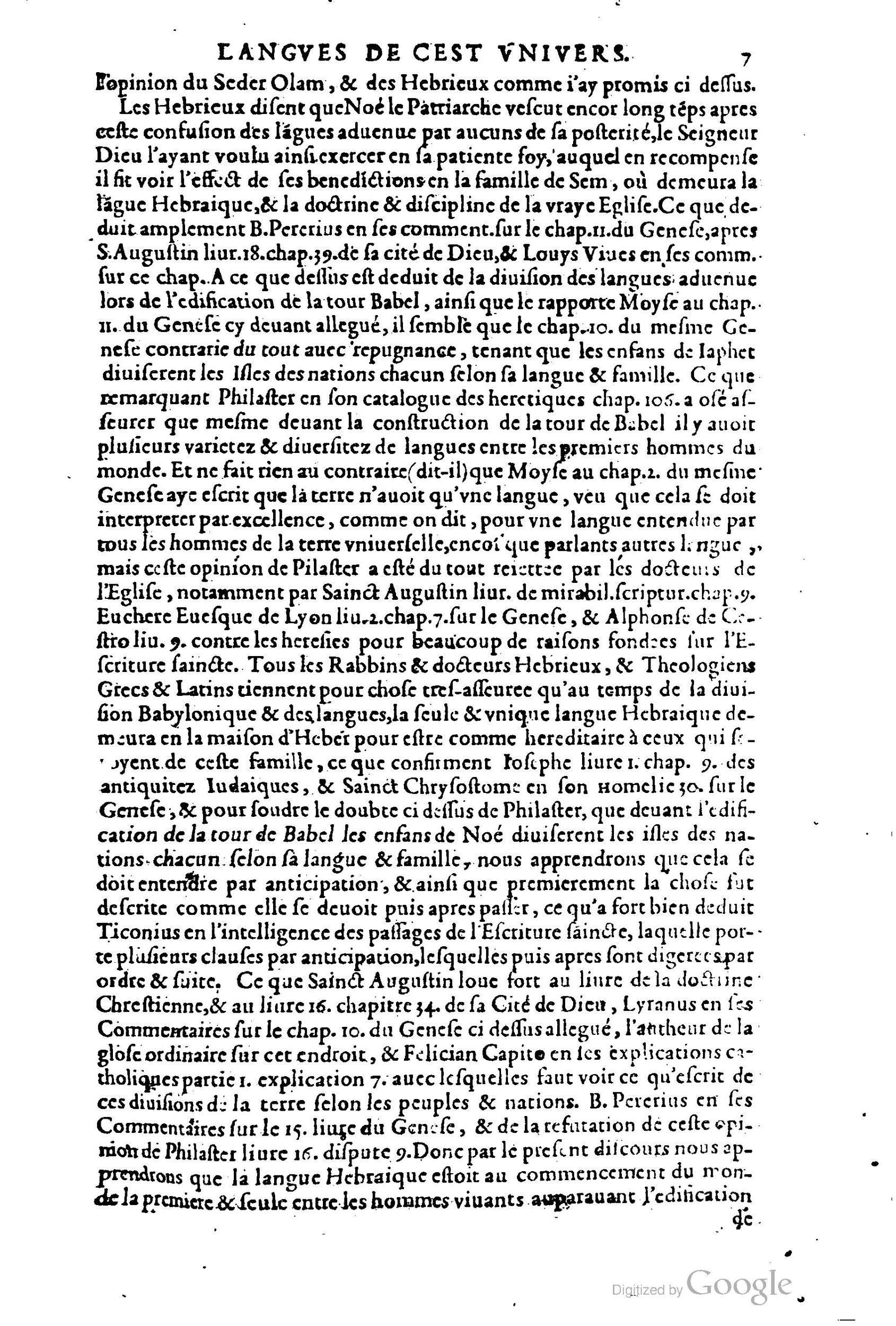 1619 - SHC - Trésor de l’histoire des langues de cet univers - BCU Lausanne