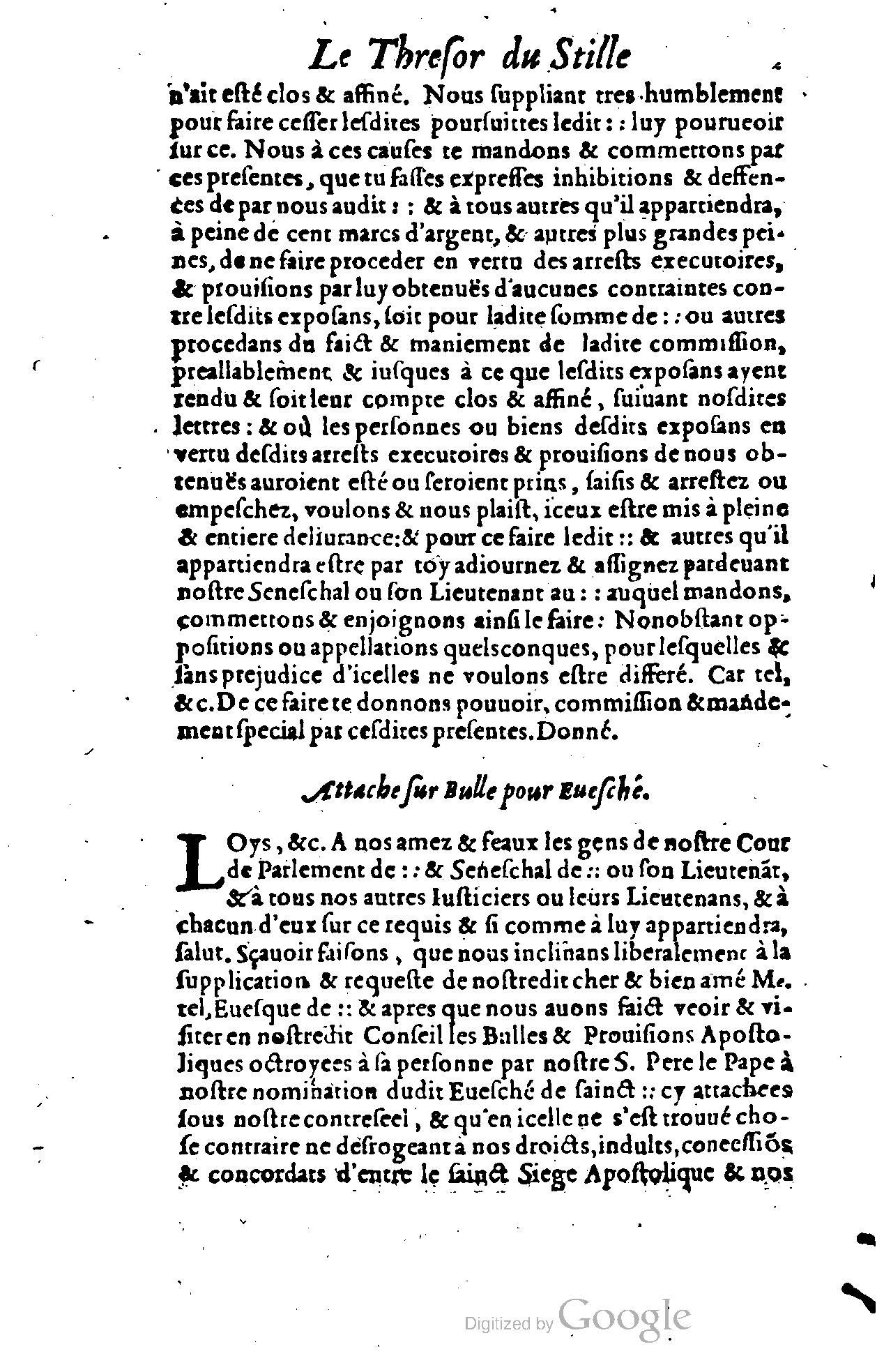 1614 - Jean Richer - Trésor du nouveau style et protocole de la chancellerie de France - BSB Munich