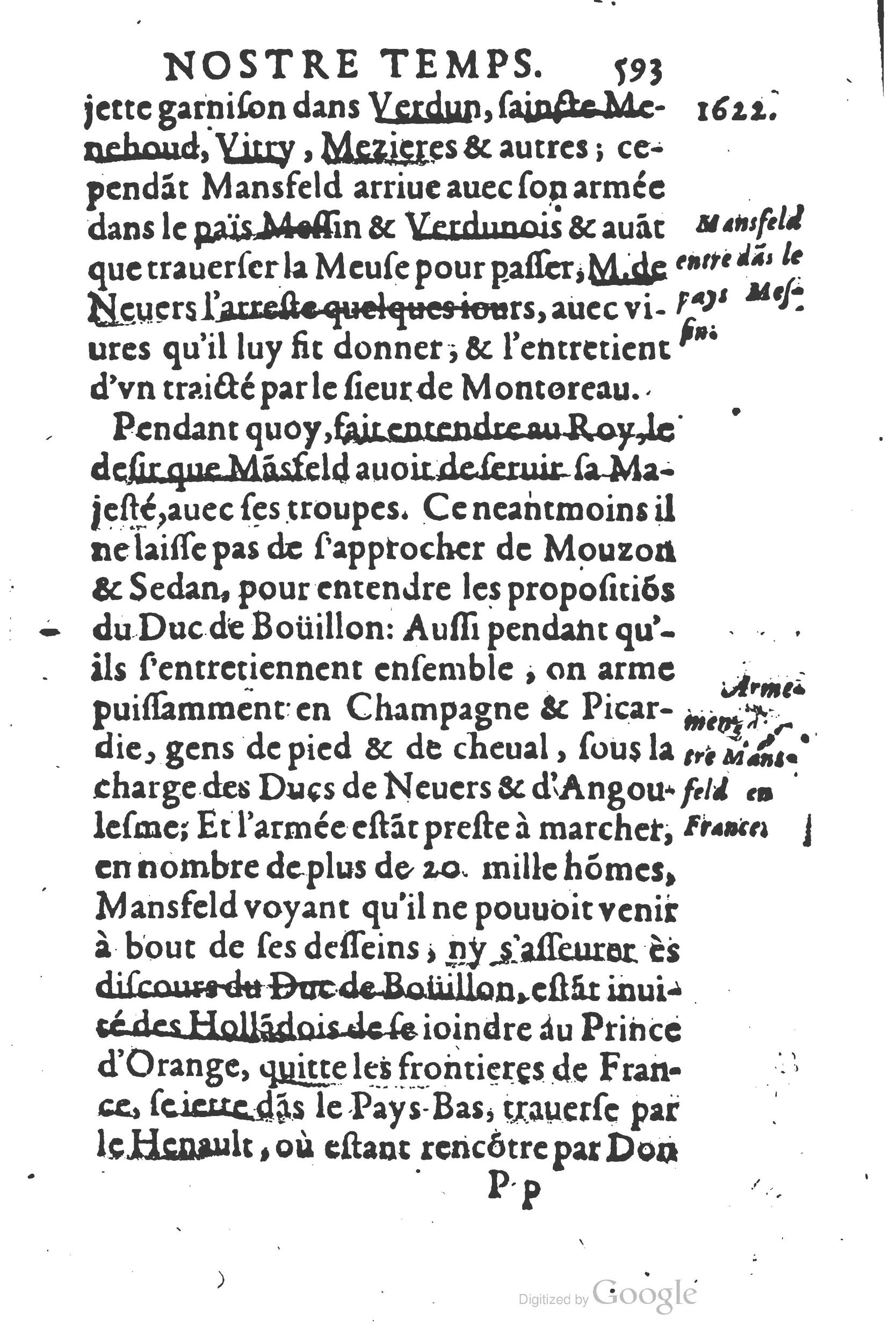 1626 - Joseph Bouillerot - Trésor de l’histoire générale de notre temps - BSB Munich